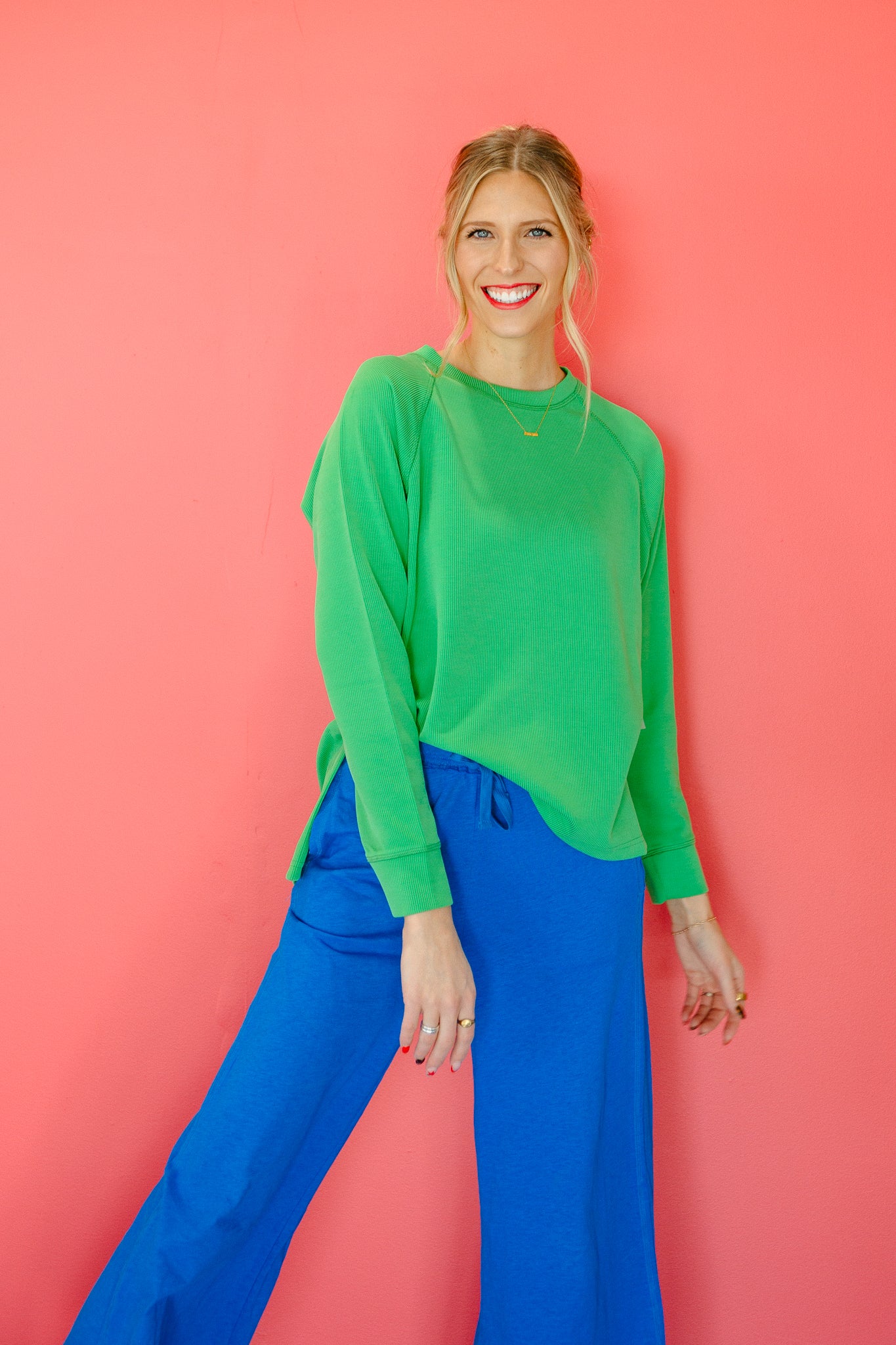 Monique Sand Wash Ribbed Tunic