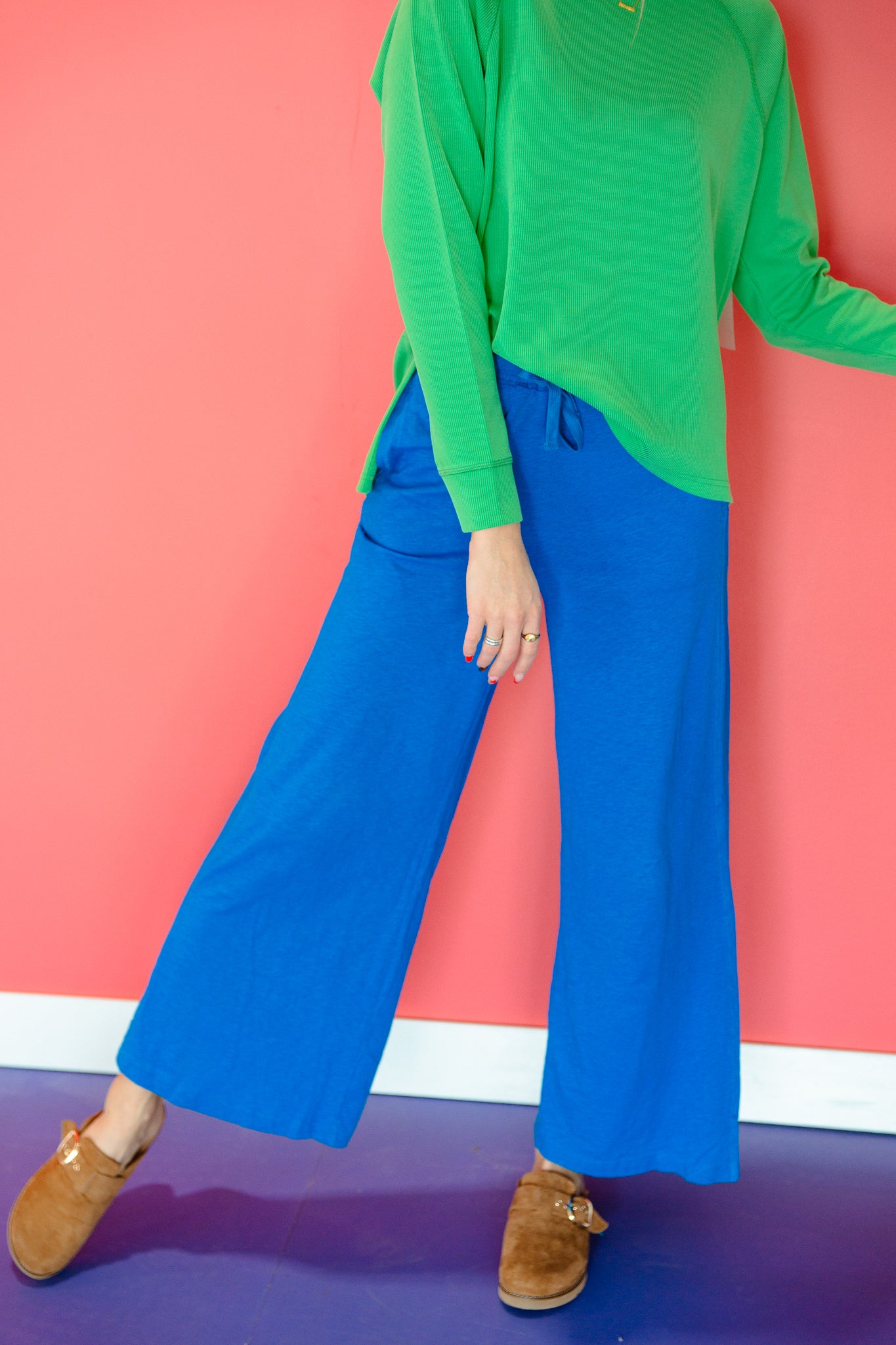 Rachel Cotton Wide Leg Pants