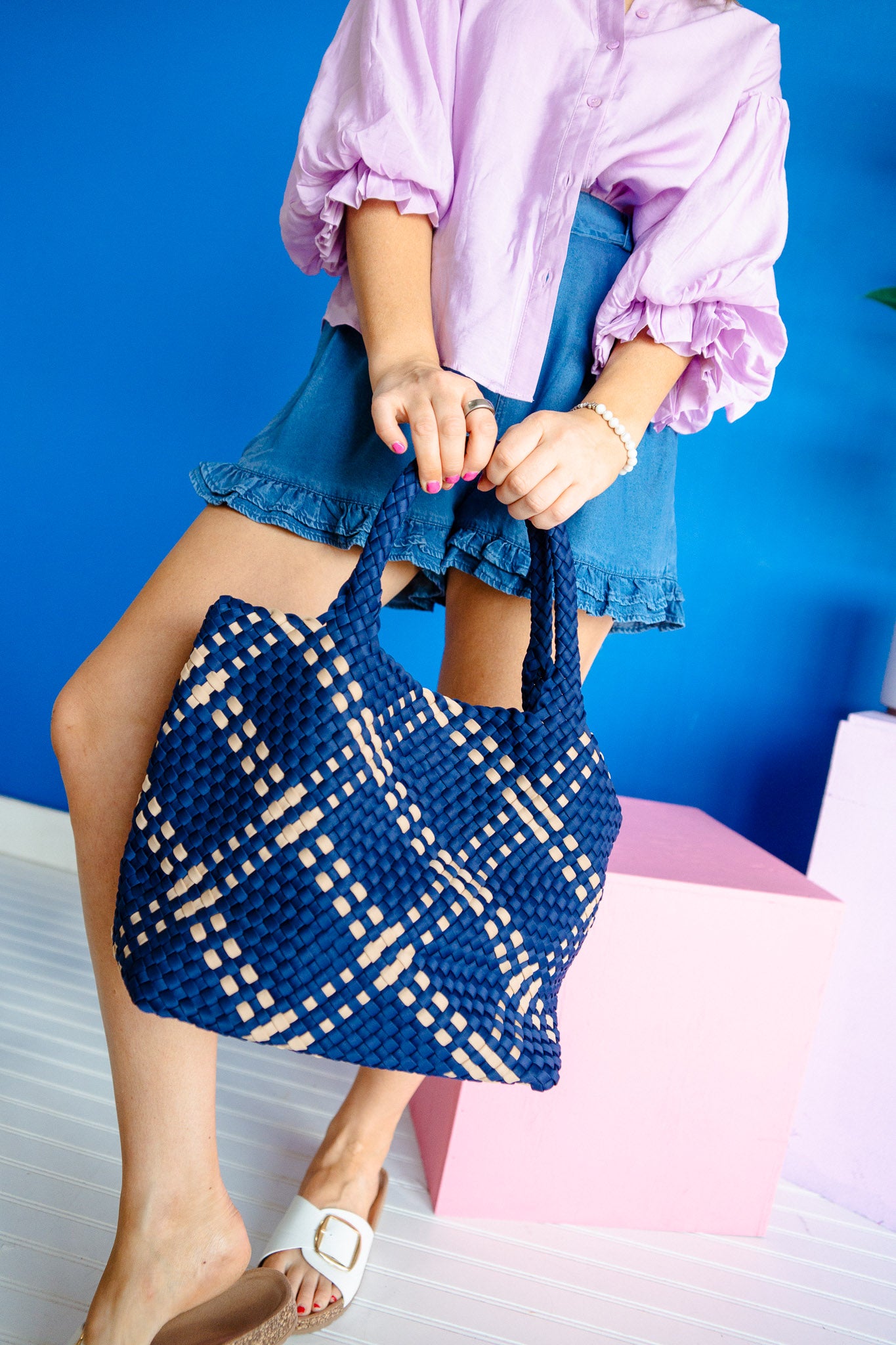 [Sol and Selene] Sky's the Limit Woven Neoprene Tote