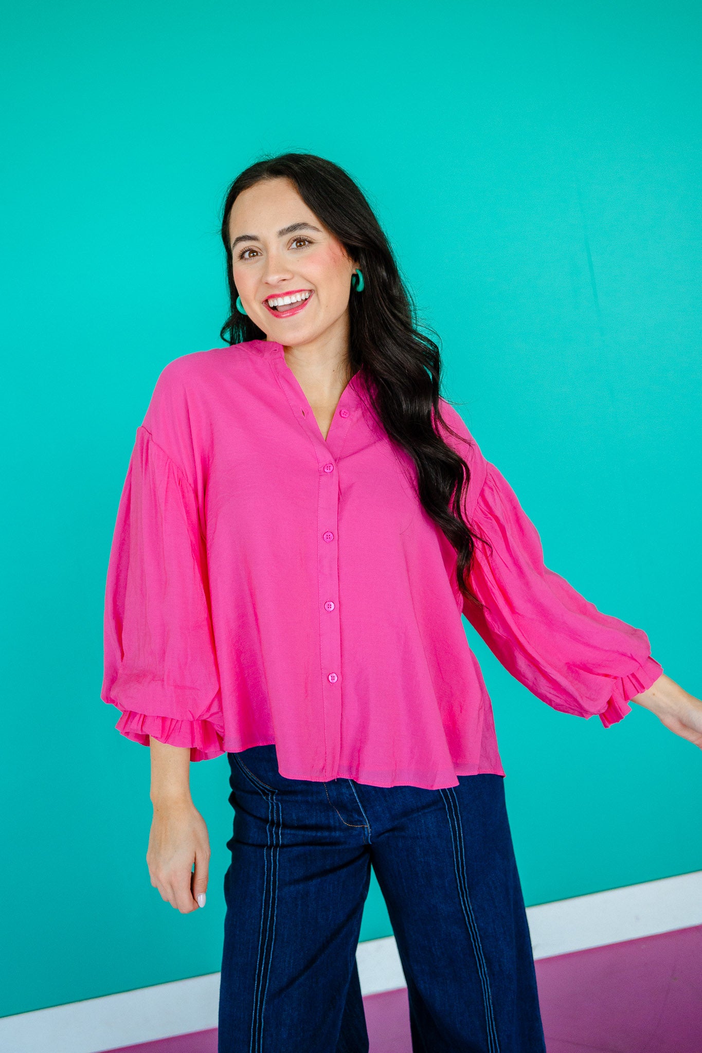 Weekend Vibes Button Up Blouse