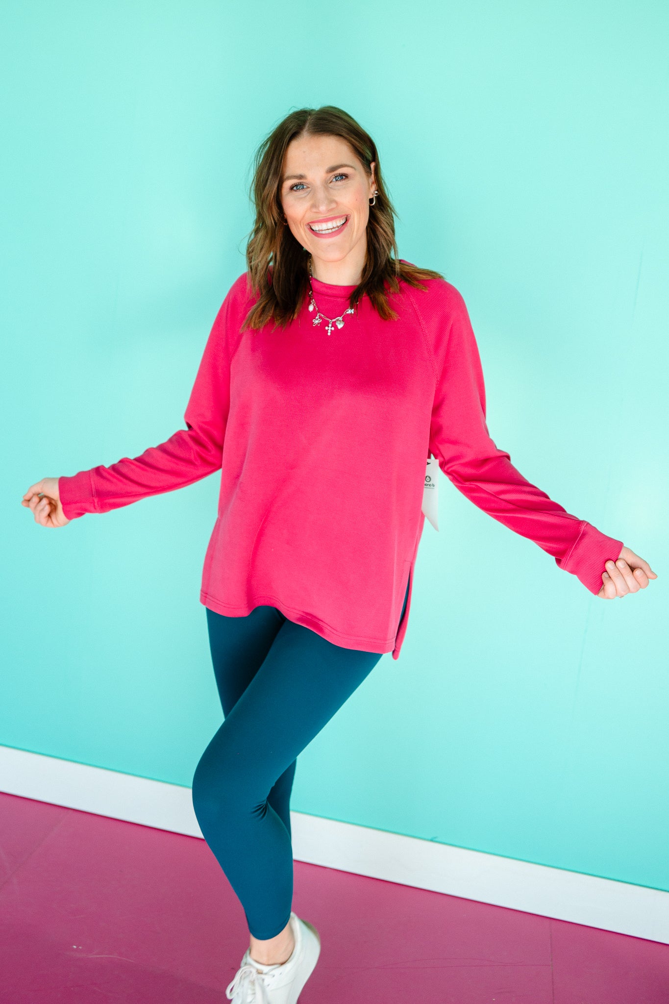 Monique Sand Wash Ribbed Tunic