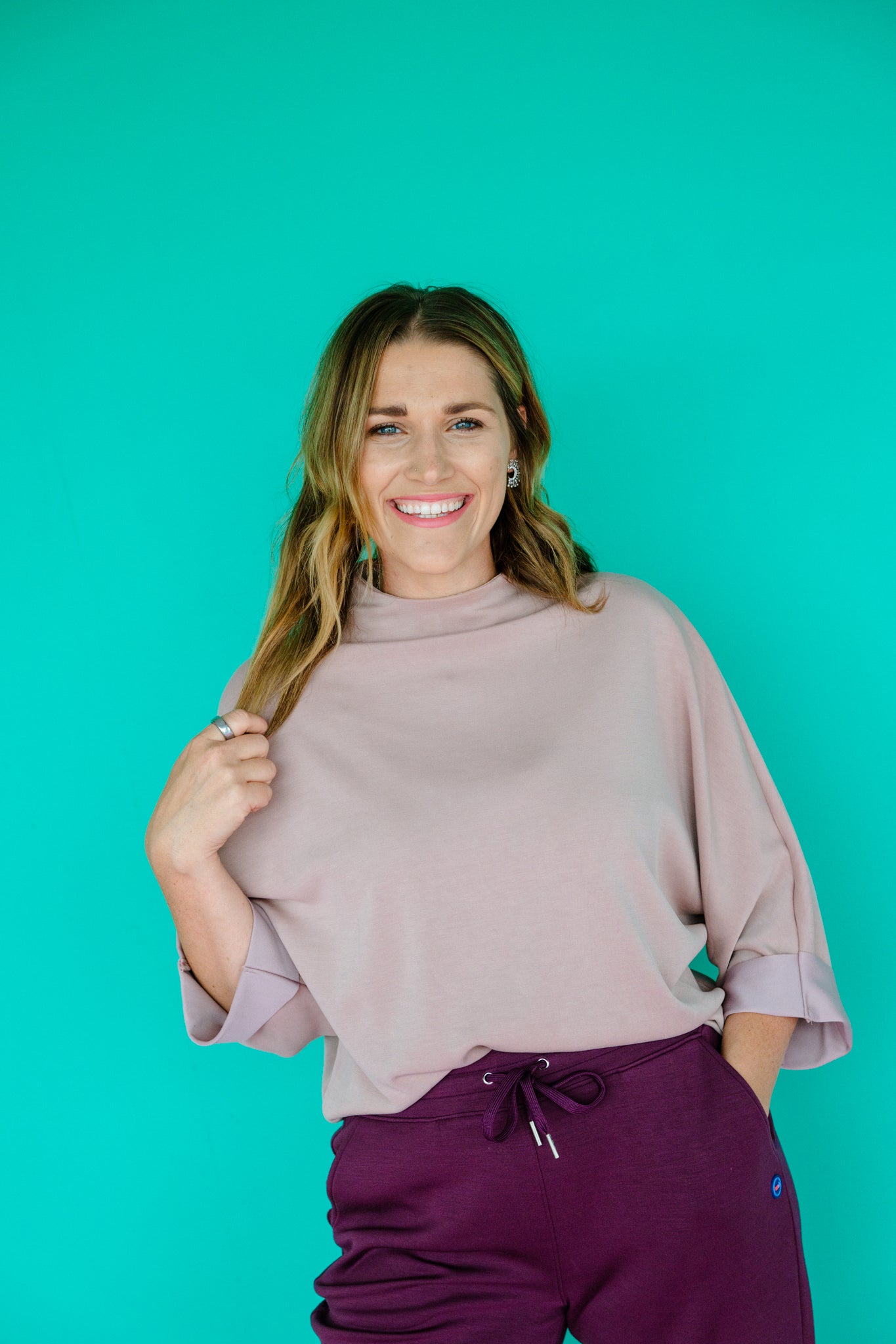 Joelle Mock Neck Top