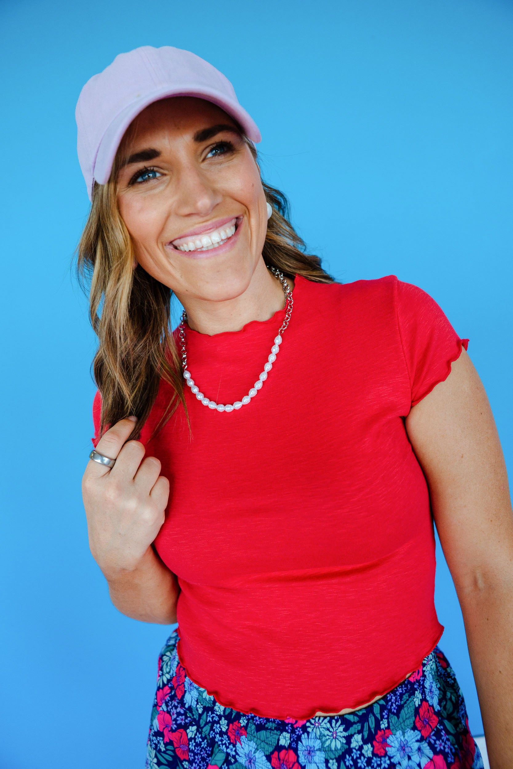 Tracie Lettuce Trim Tee