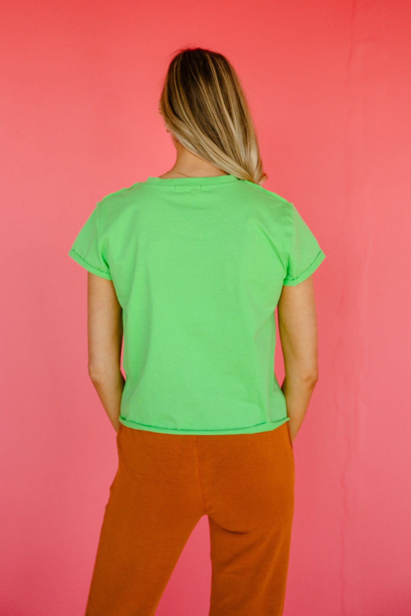 Claudia Raw Edge Tee