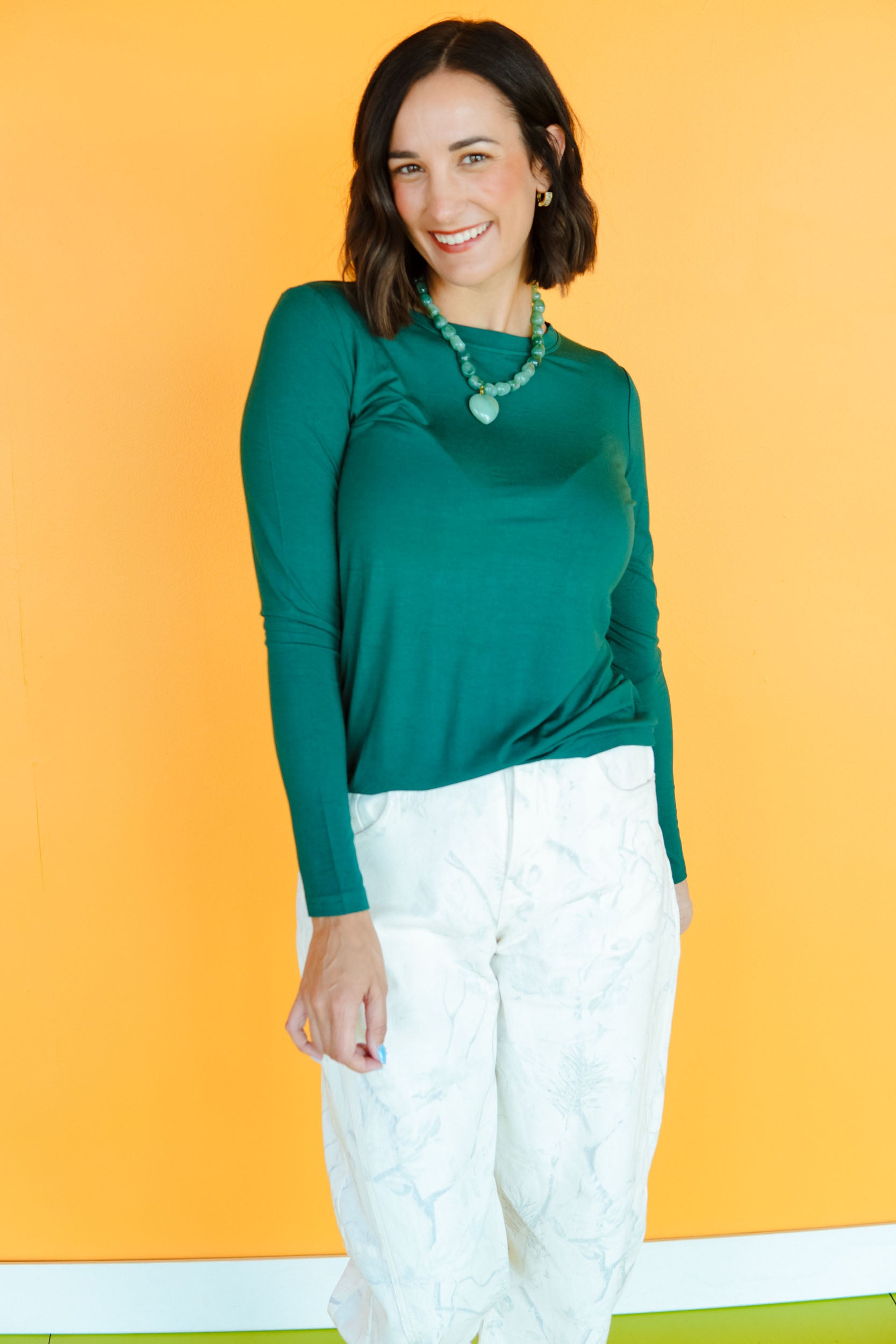 [Ellevate Basic] Mary Basic Long Sleeve Tee