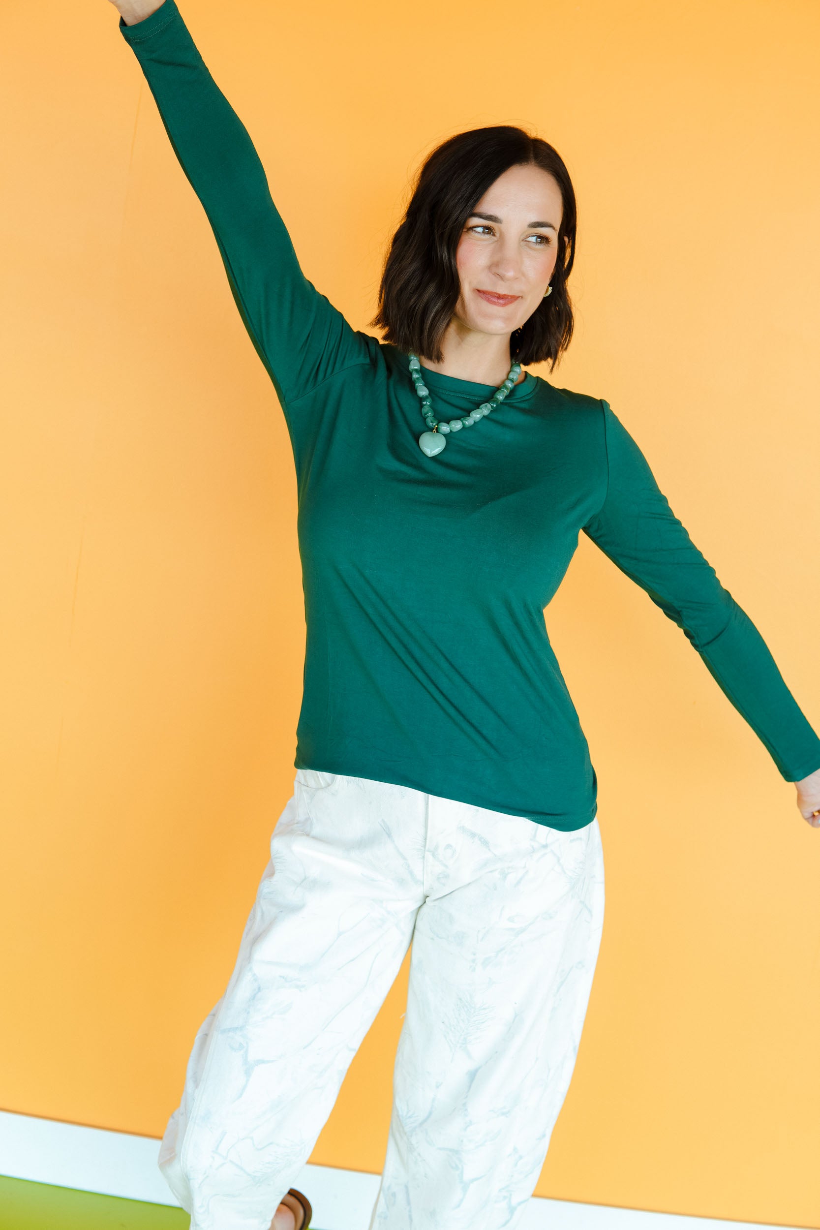[Ellevate Basic] Mary Basic Long Sleeve Tee