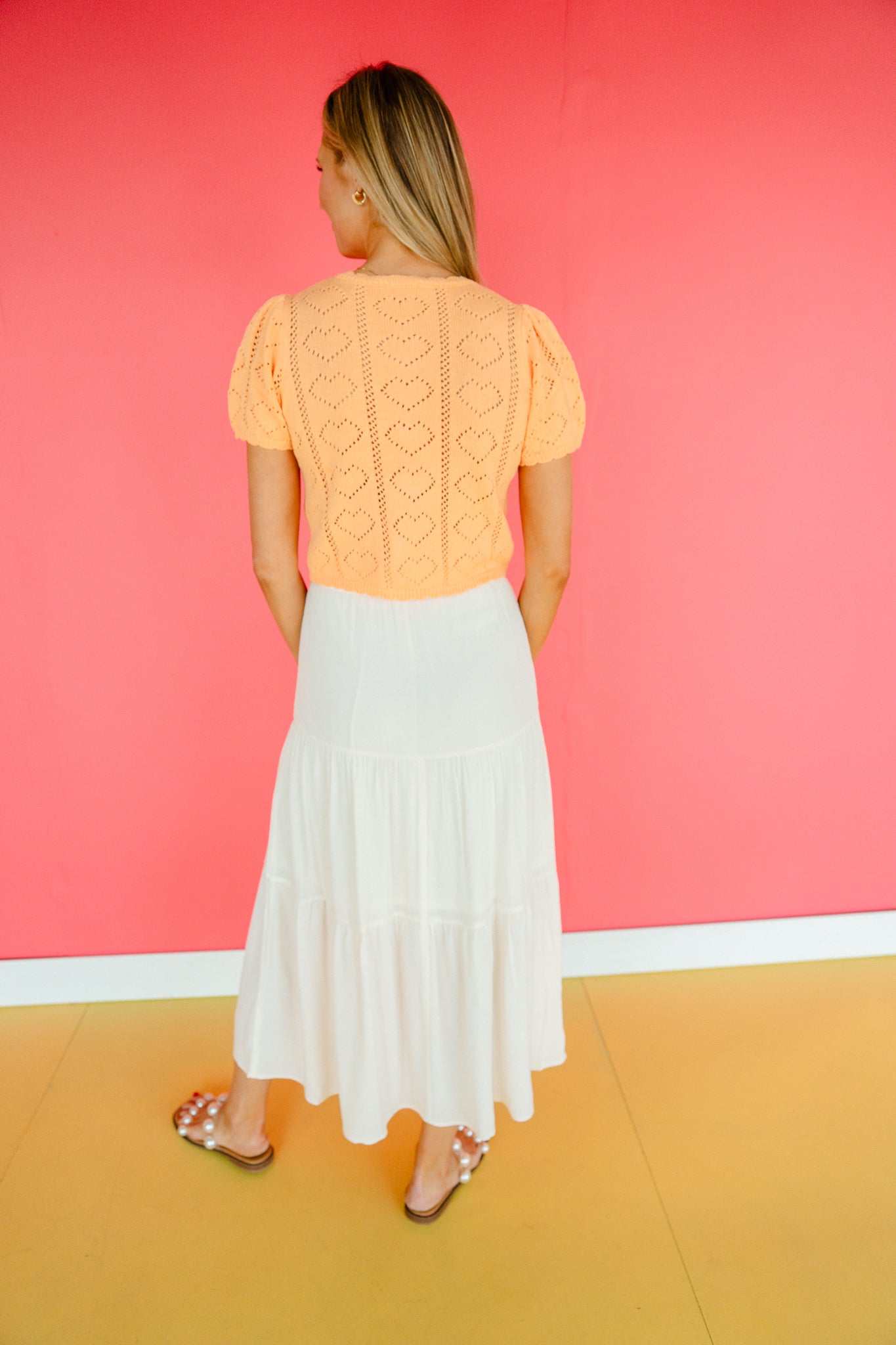 Ashley Tiered Maxi Skirt - Cream