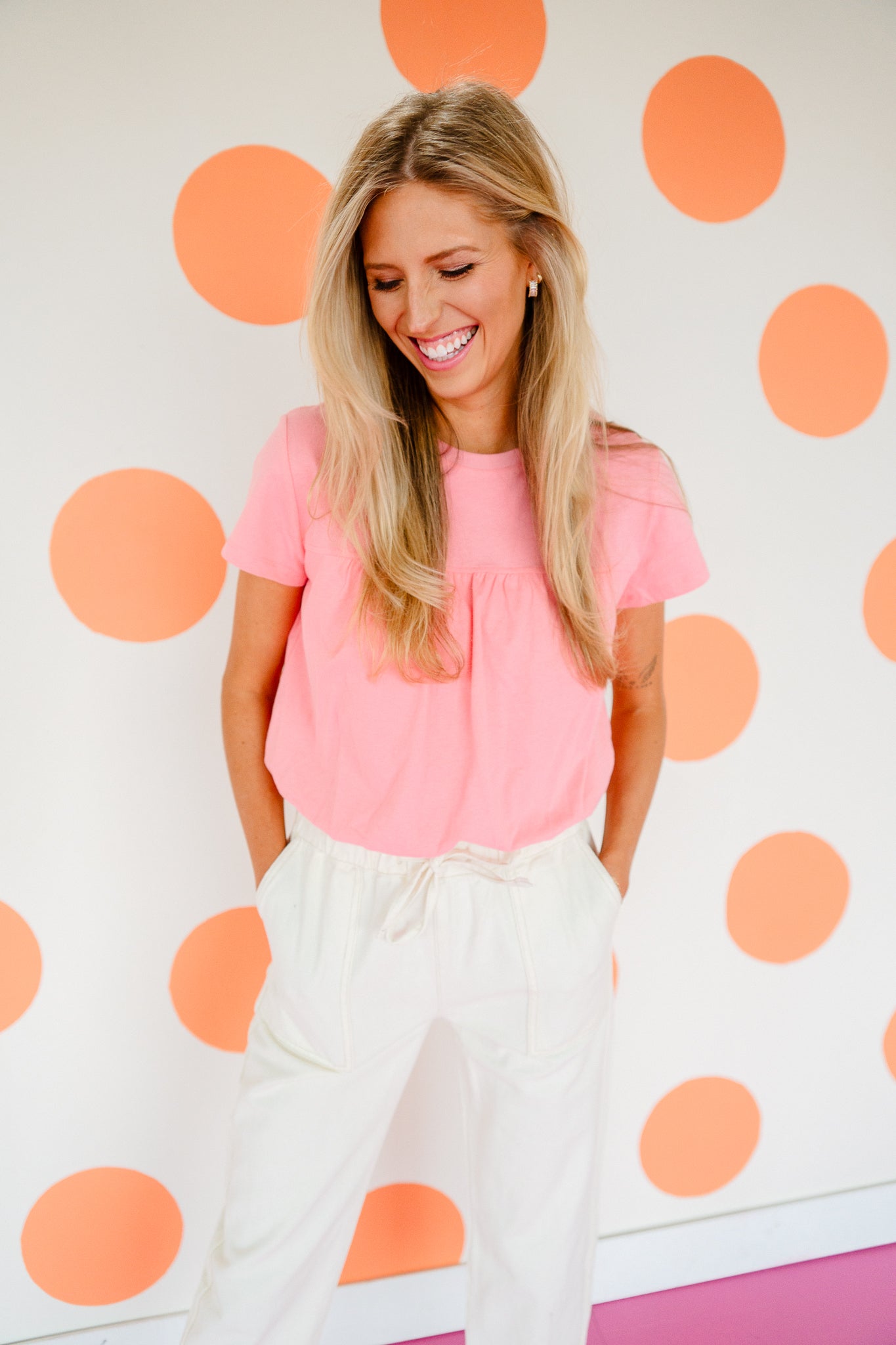Priscilla Bubble Hem Tee