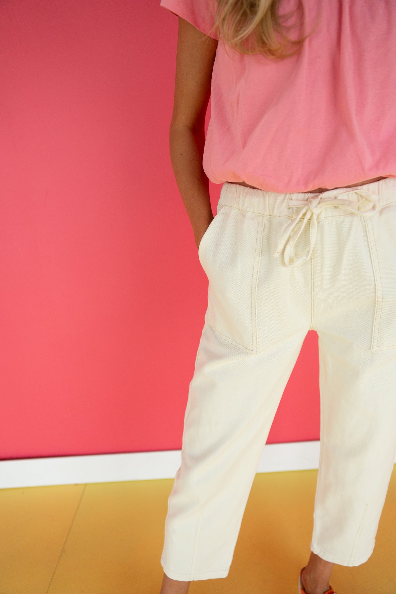 Leighton Drawstring Wide Leg Pants