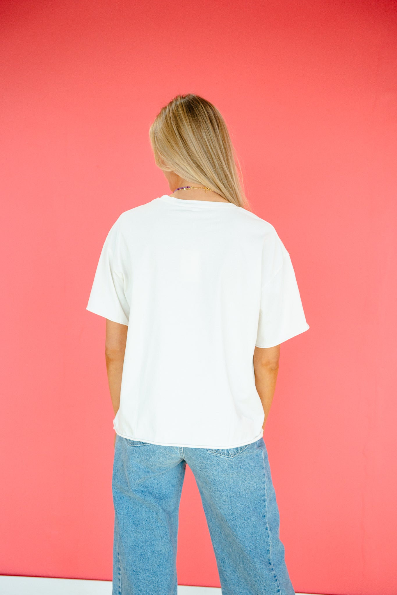 Sasha Graphic Amen Tee - Soft White / Ivory