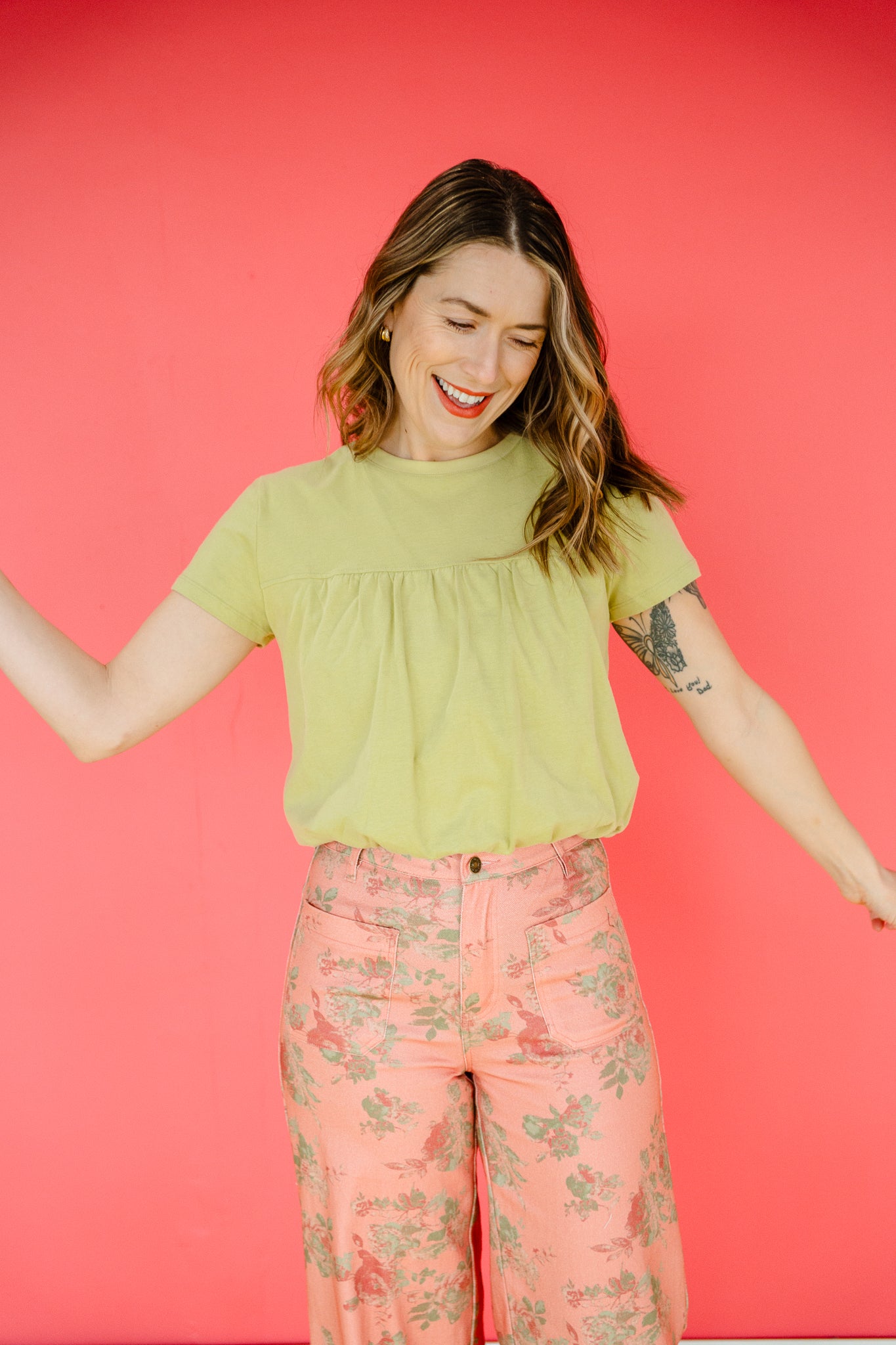 Priscilla Bubble Hem Tee