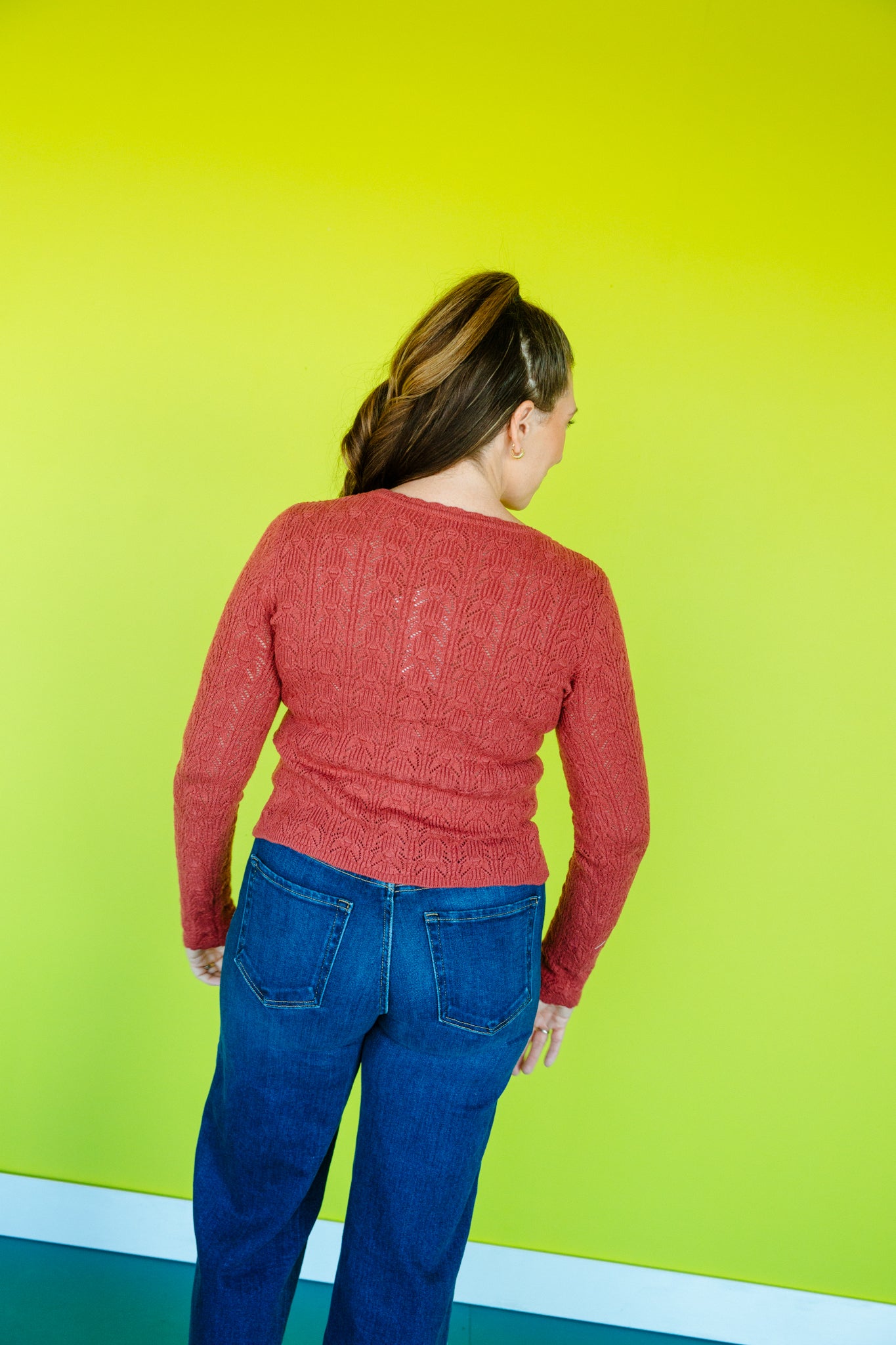 Emma Pointelle Knit Sweater