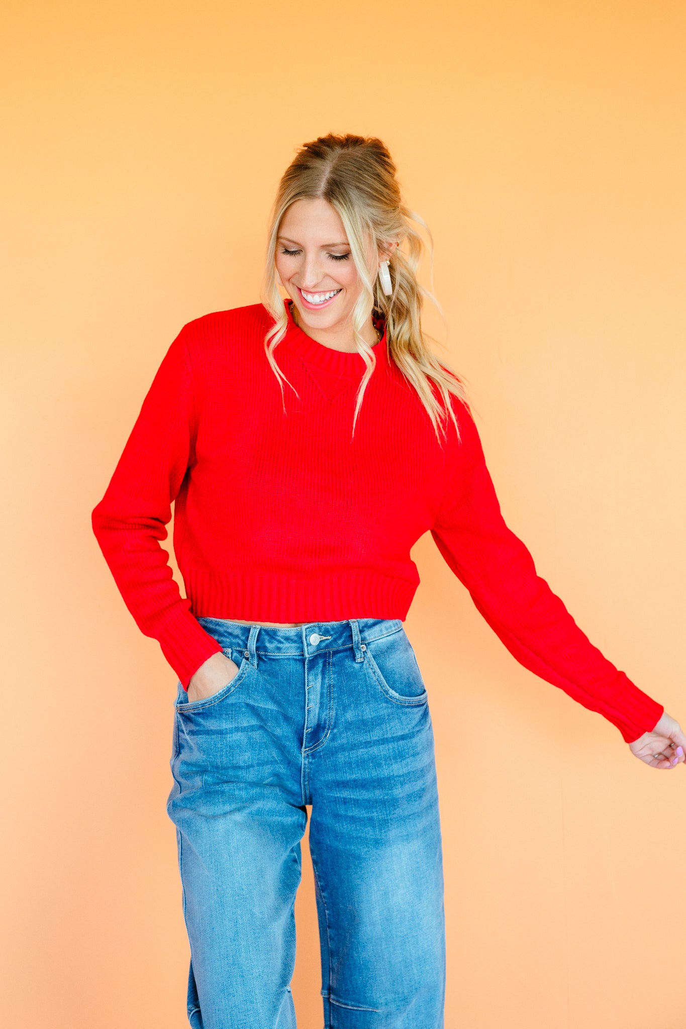 Elaine Sweater - True Red