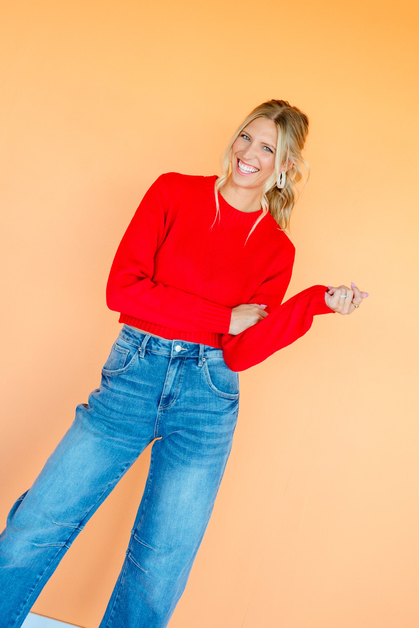 Elaine Sweater - True Red