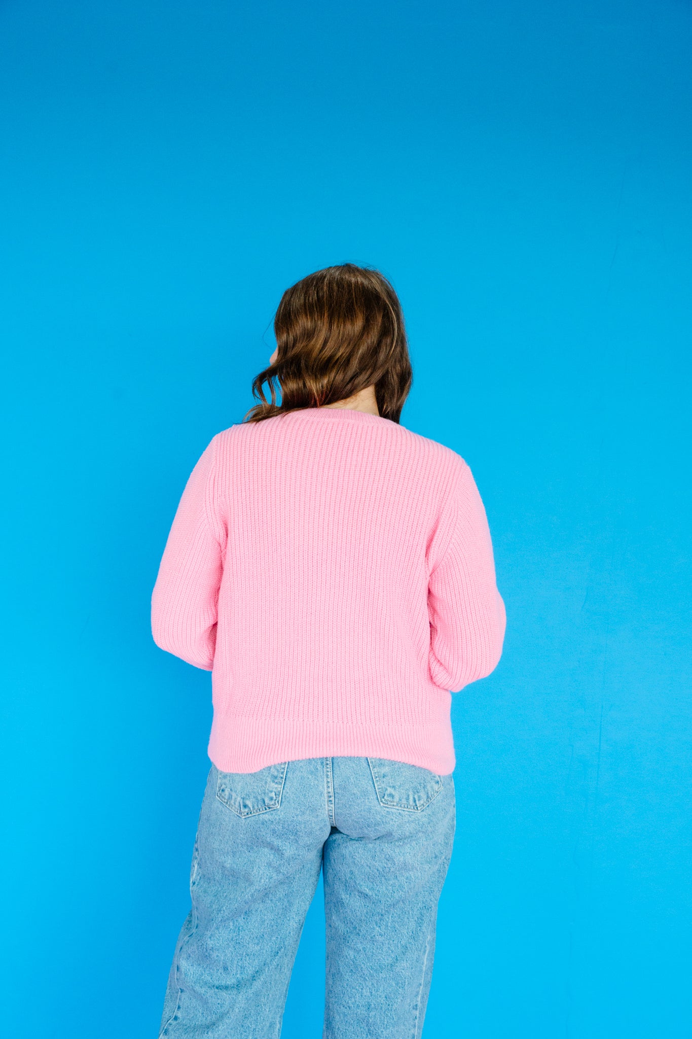 Allie Lace Detail Sweater - Clover