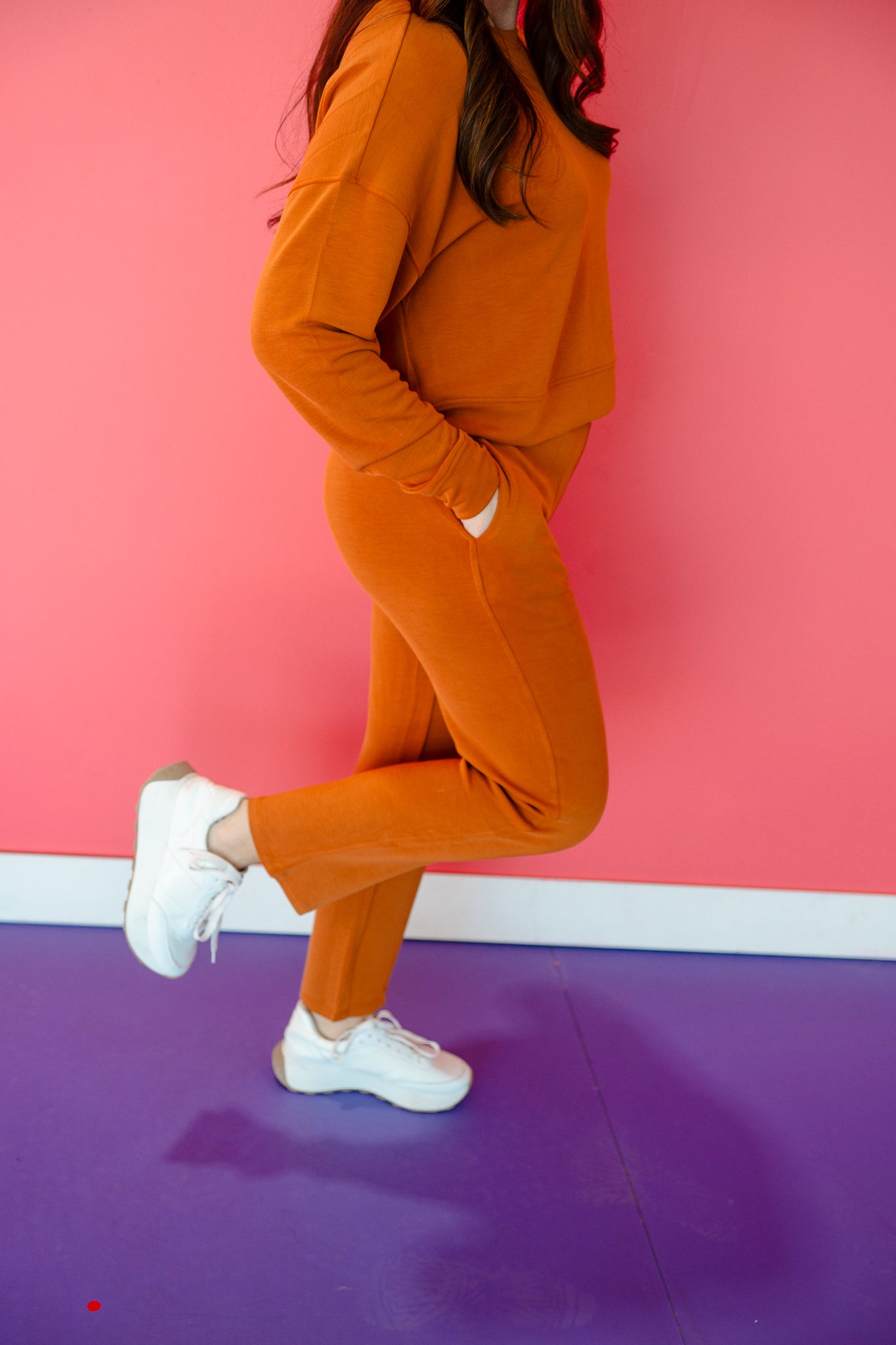 Everly Soft Crop Pants - Cinnamon