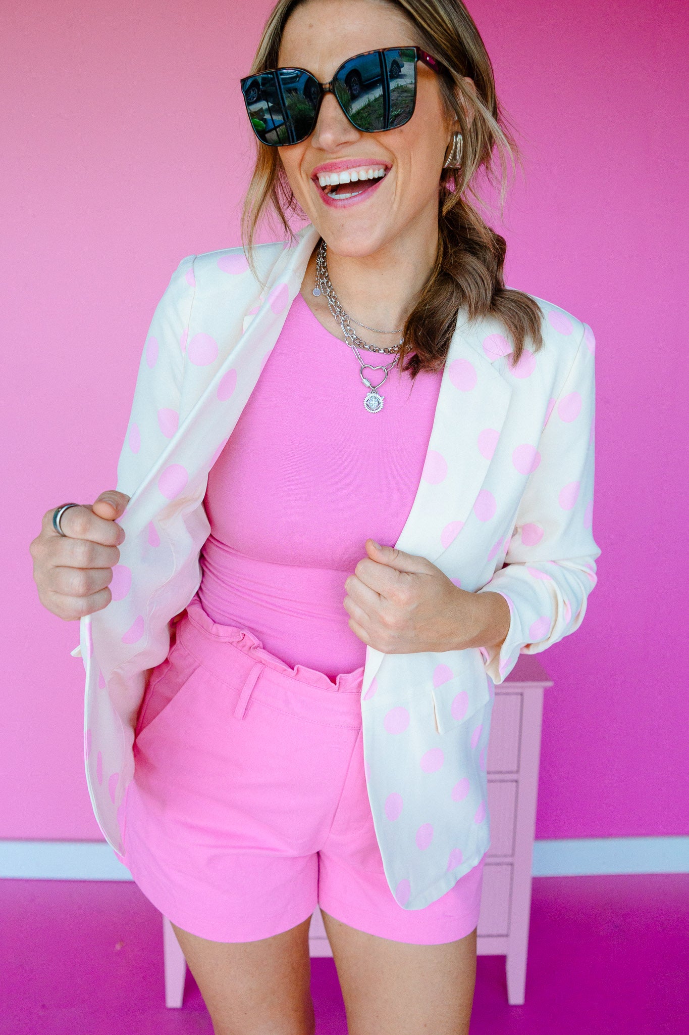 Odelia Polka Dot Blazer