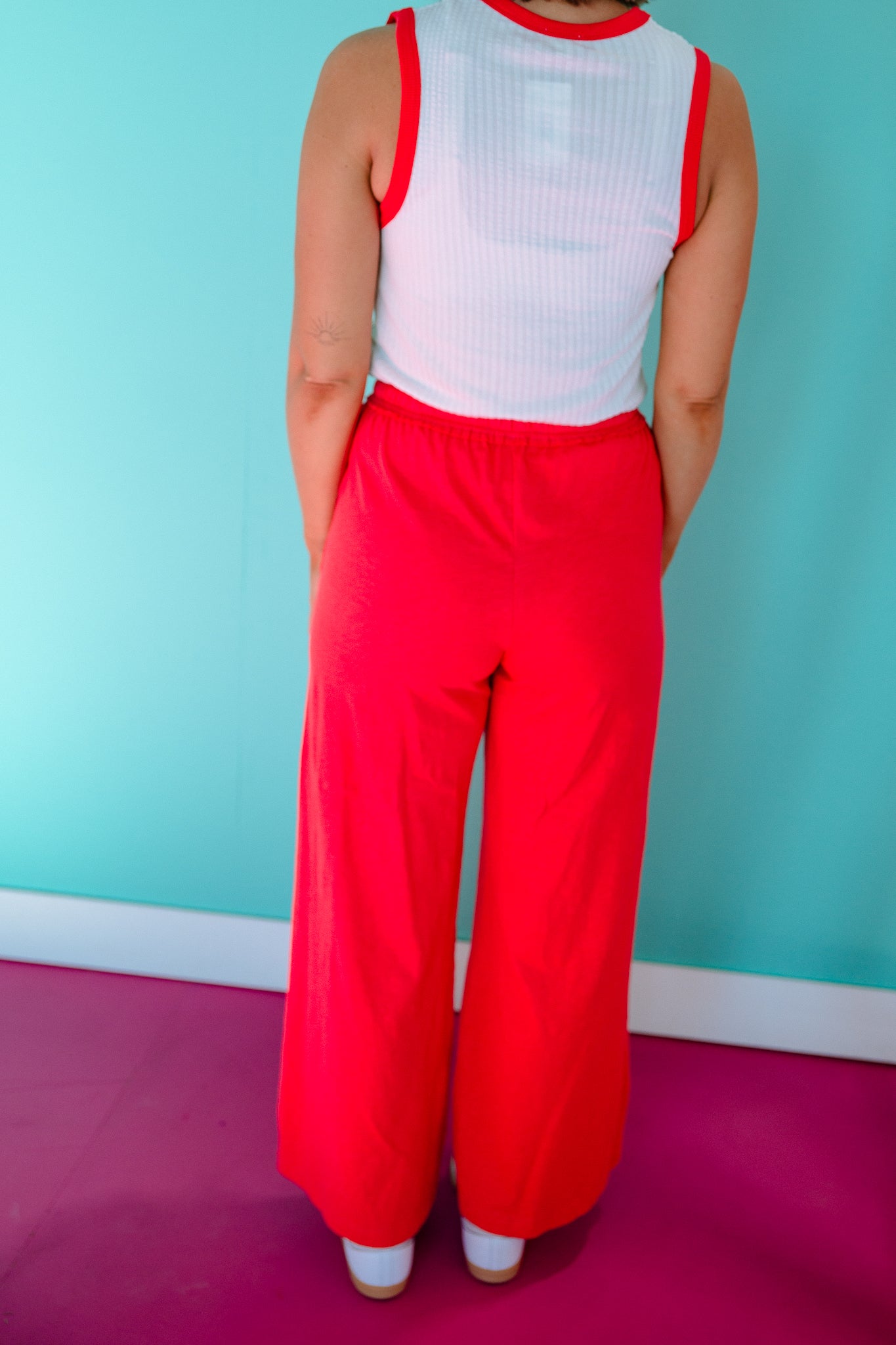 Rachel Cotton Wide Leg Pants