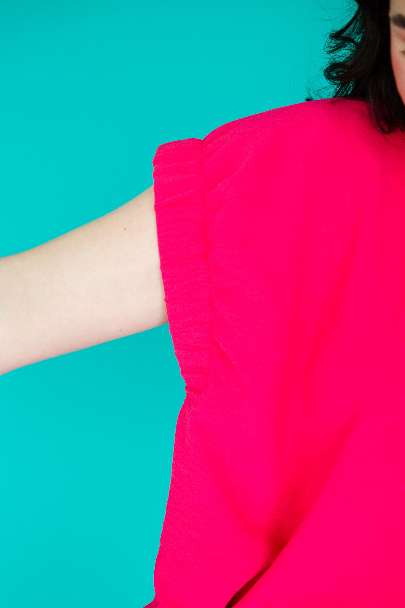 Alexis Short Sleeve Top - Bright Raspberry