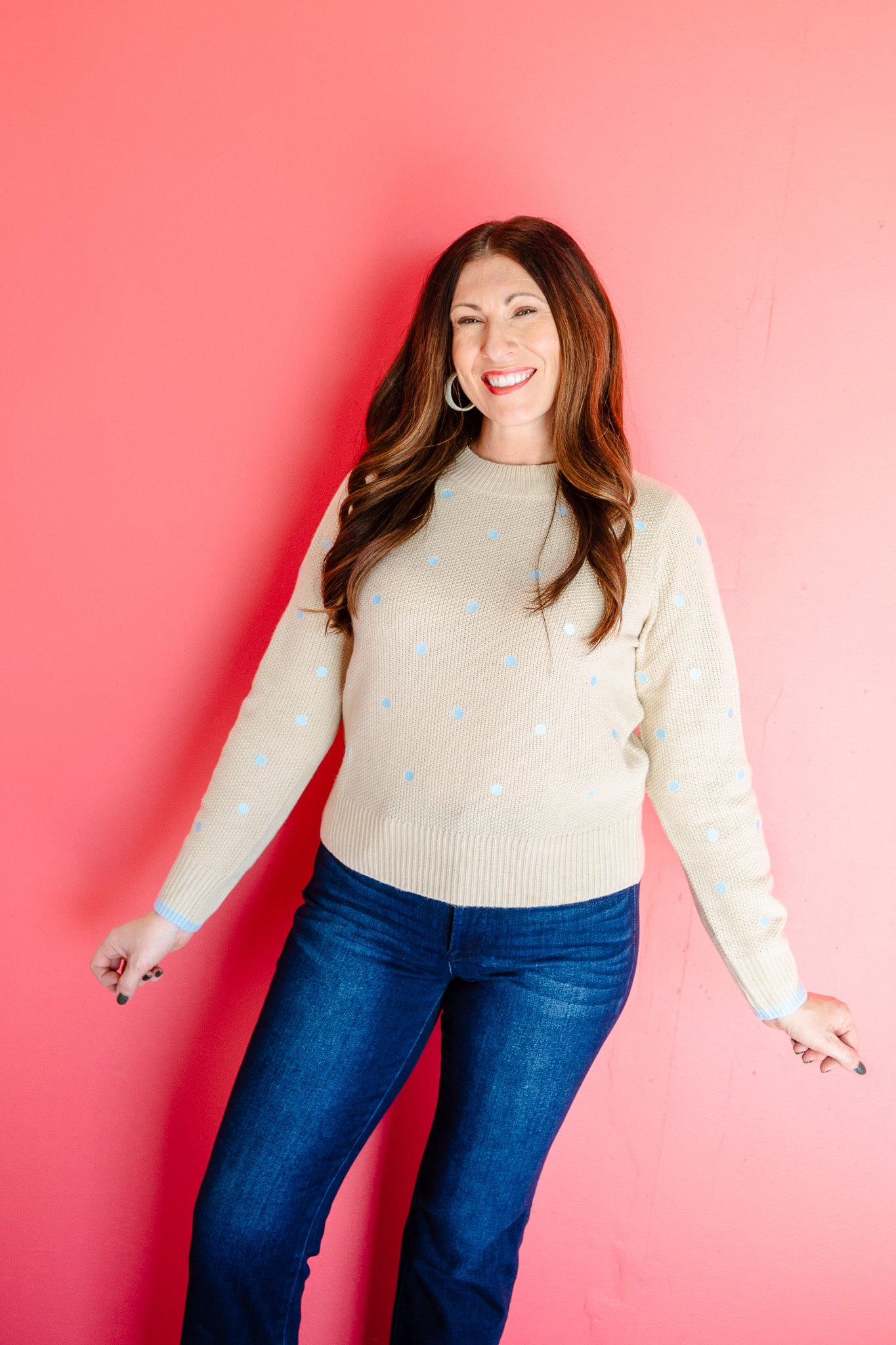 Lexi Polka Dot Sweater