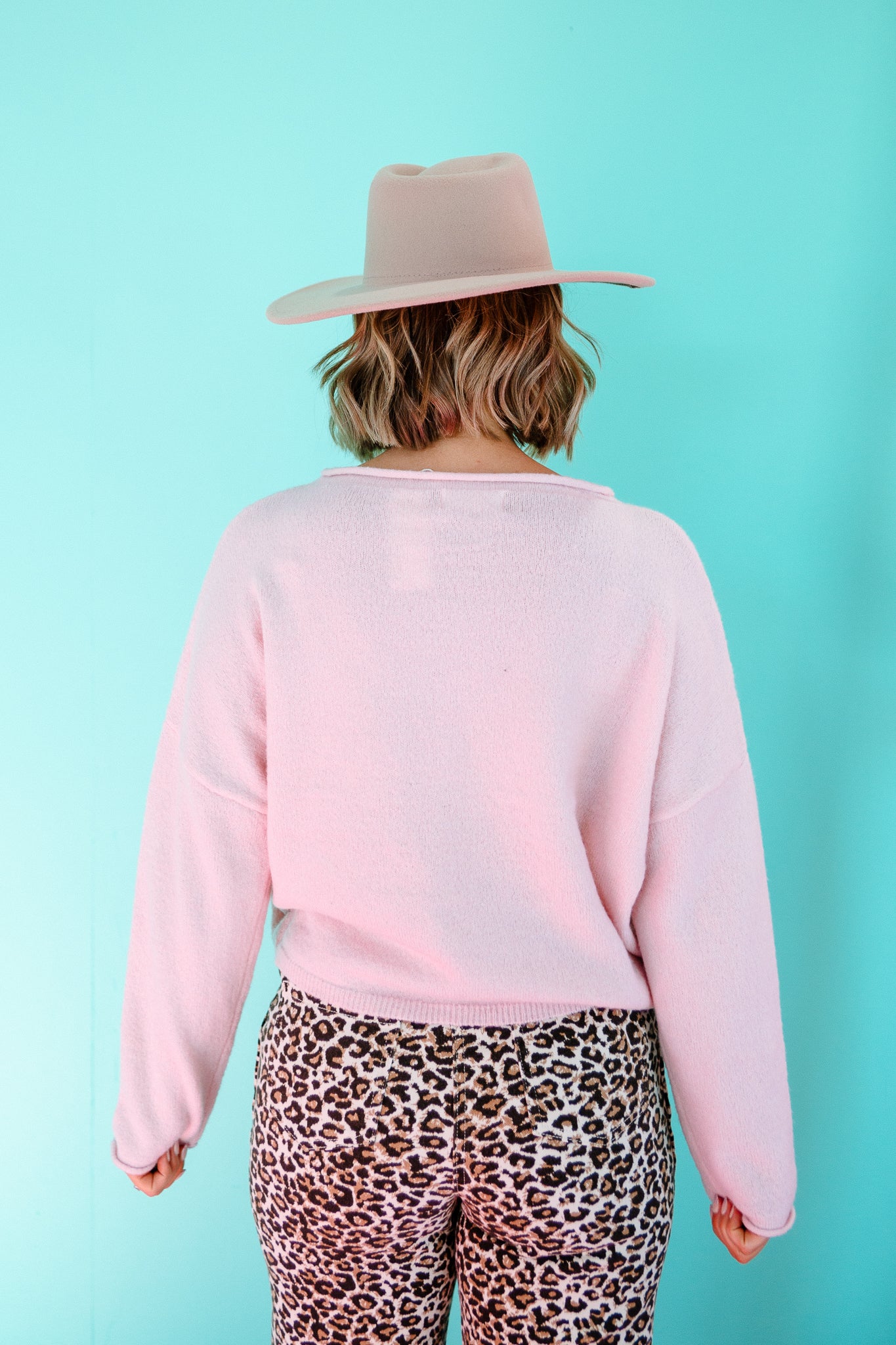 Jamie  Rolled Round Neck Sweater