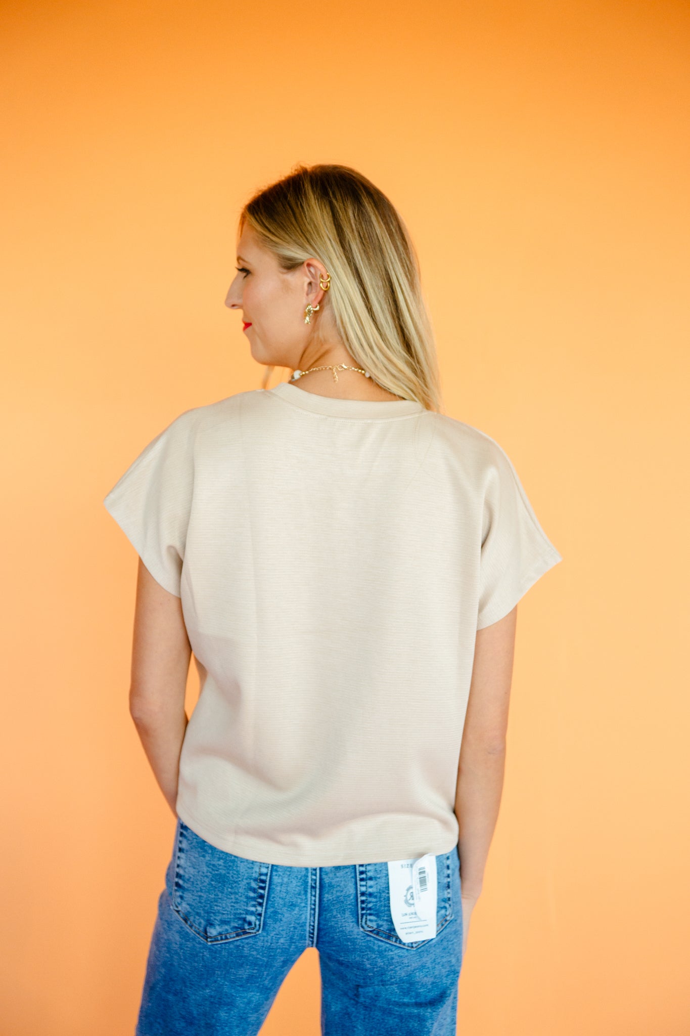 Jasmine Drop Shoulder Tee