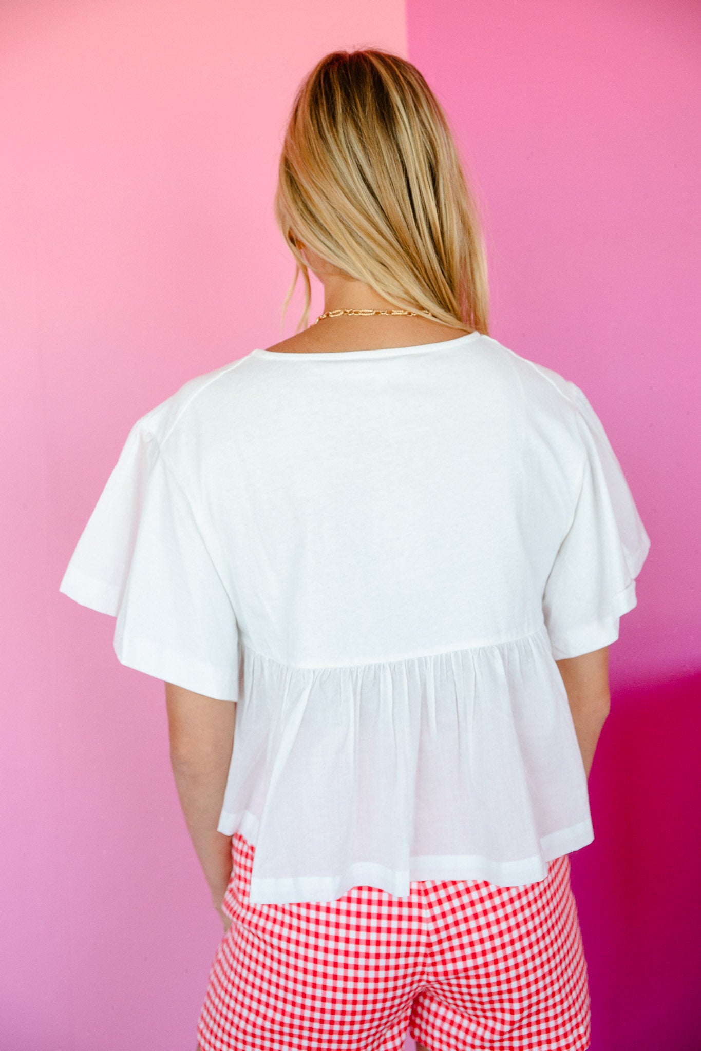 Greenly Embroidered Top - Soft White/Ivory