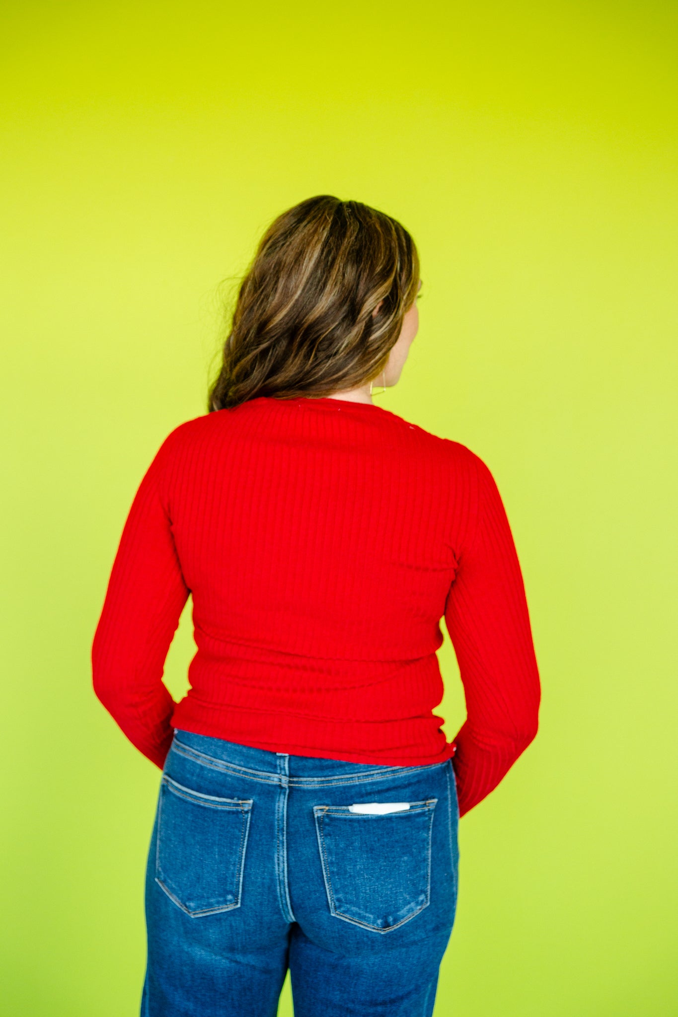 Elise Ribbed Sweater - Brick