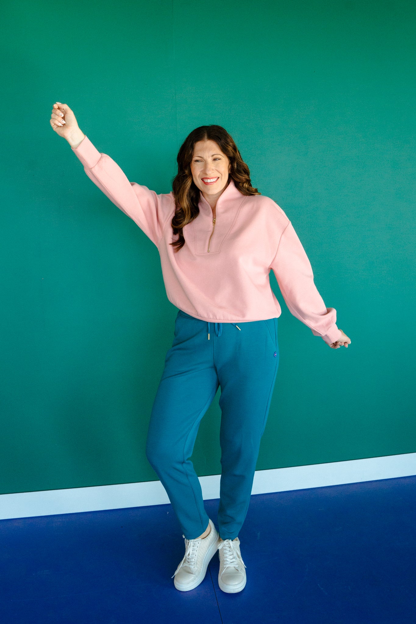 Allison Half Zip Scuba Pullover