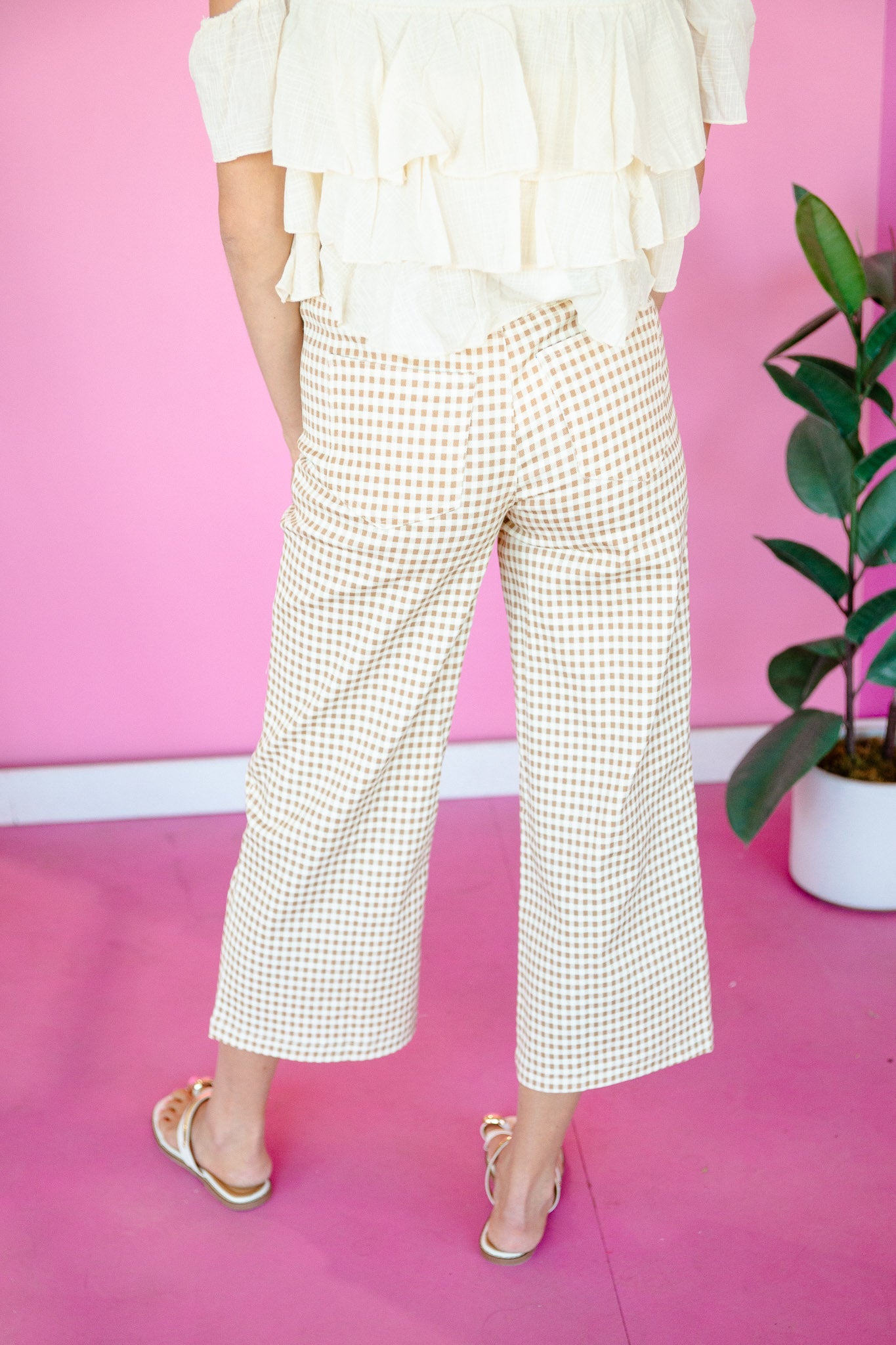 Stephanie Gingham Pants