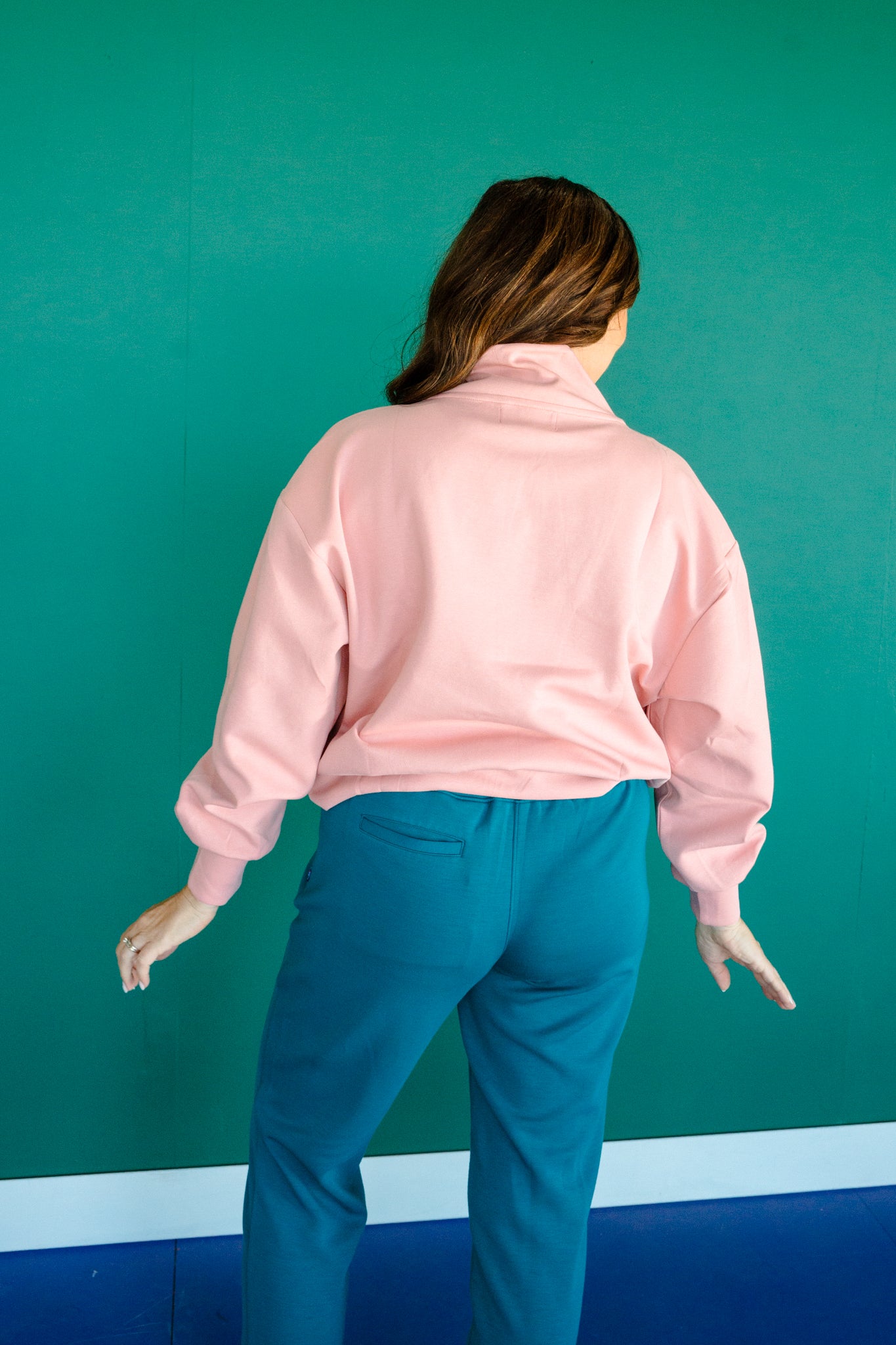 Allison Half Zip Scuba Pullover