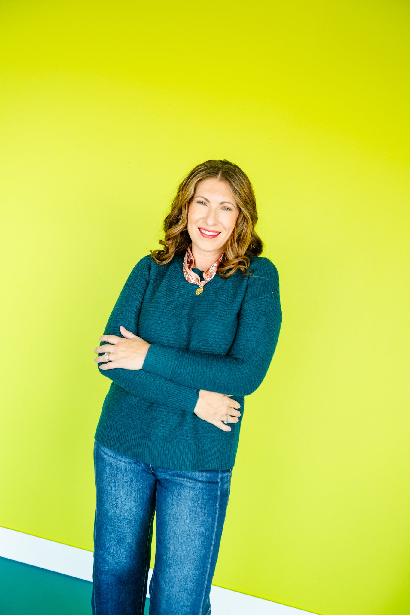 Mitzi Ribbed Sweater - Kingfisher