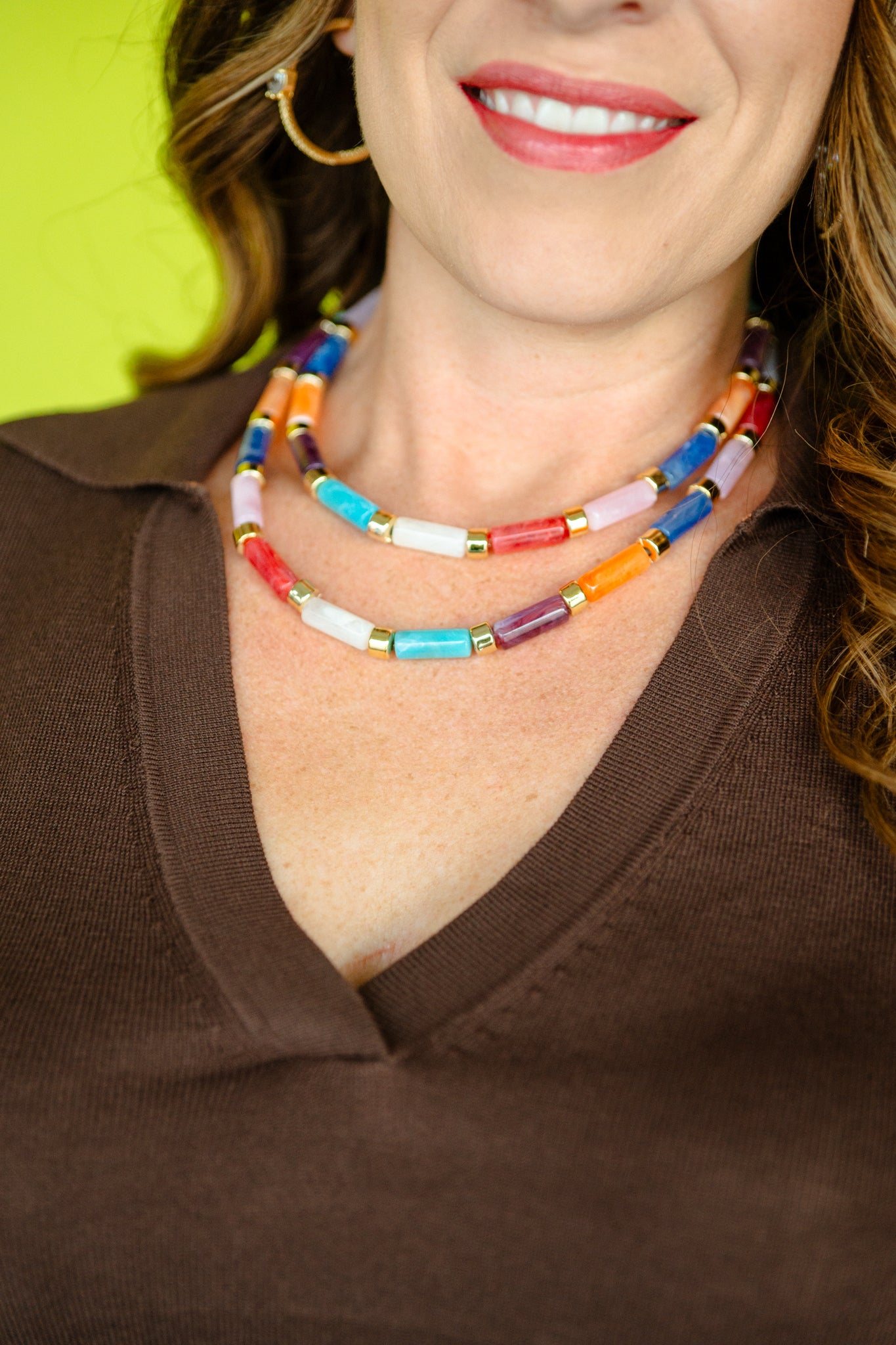 [Treasure Jewels] Candy Bar Double Necklace