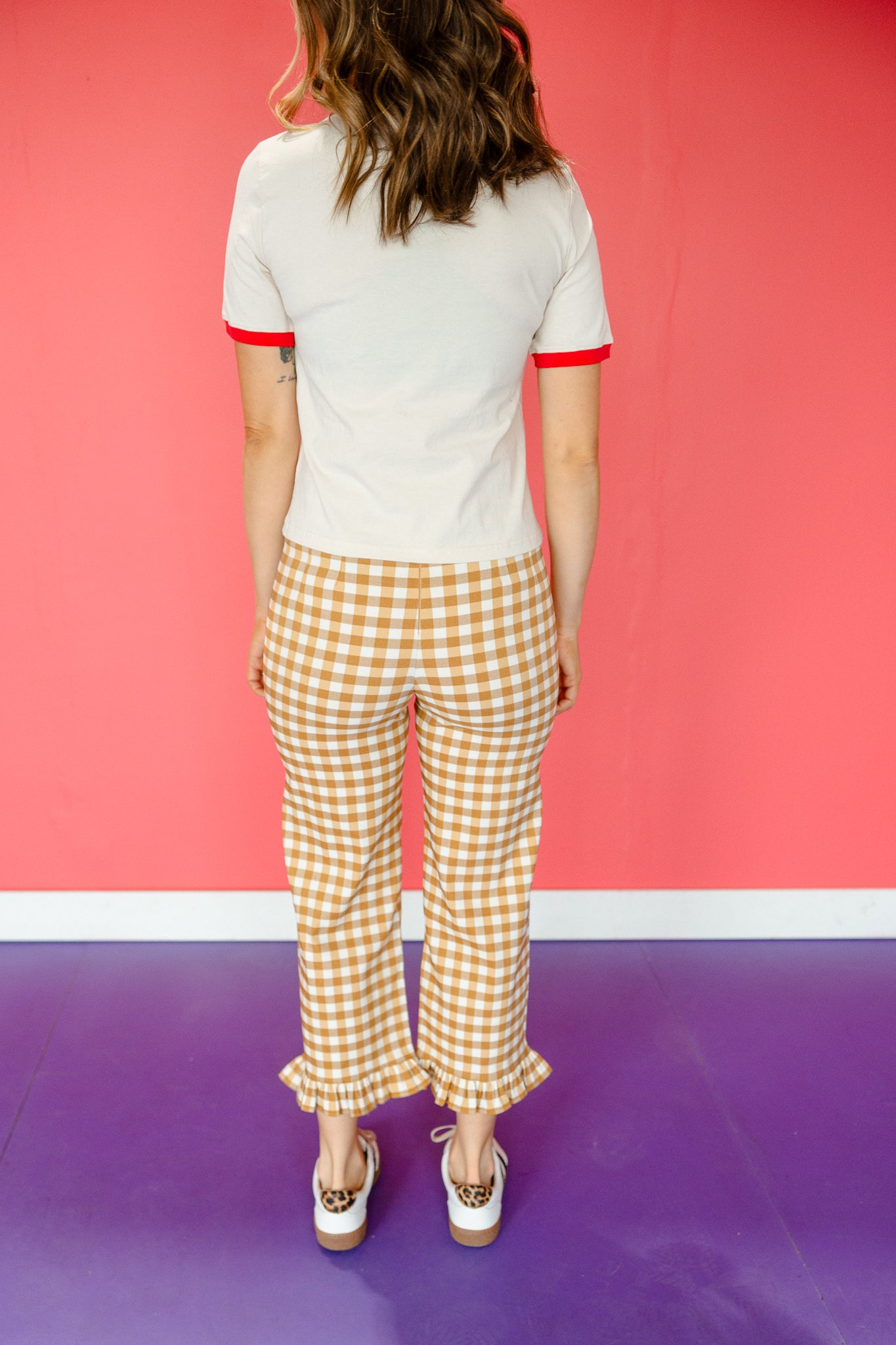 Poppy Gingham Ruffle Pants