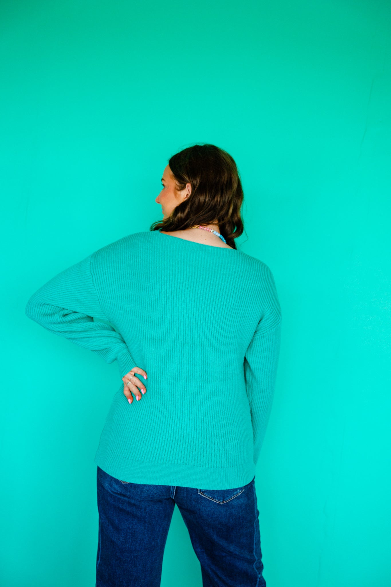 Terri Wrap Ribbed Sweater