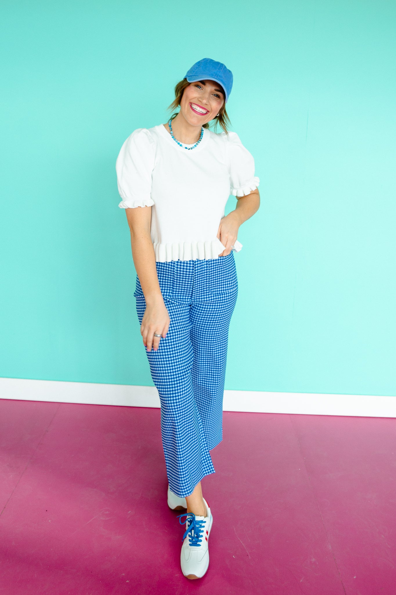 Mandy Short Sleeve Ruffle Sweater