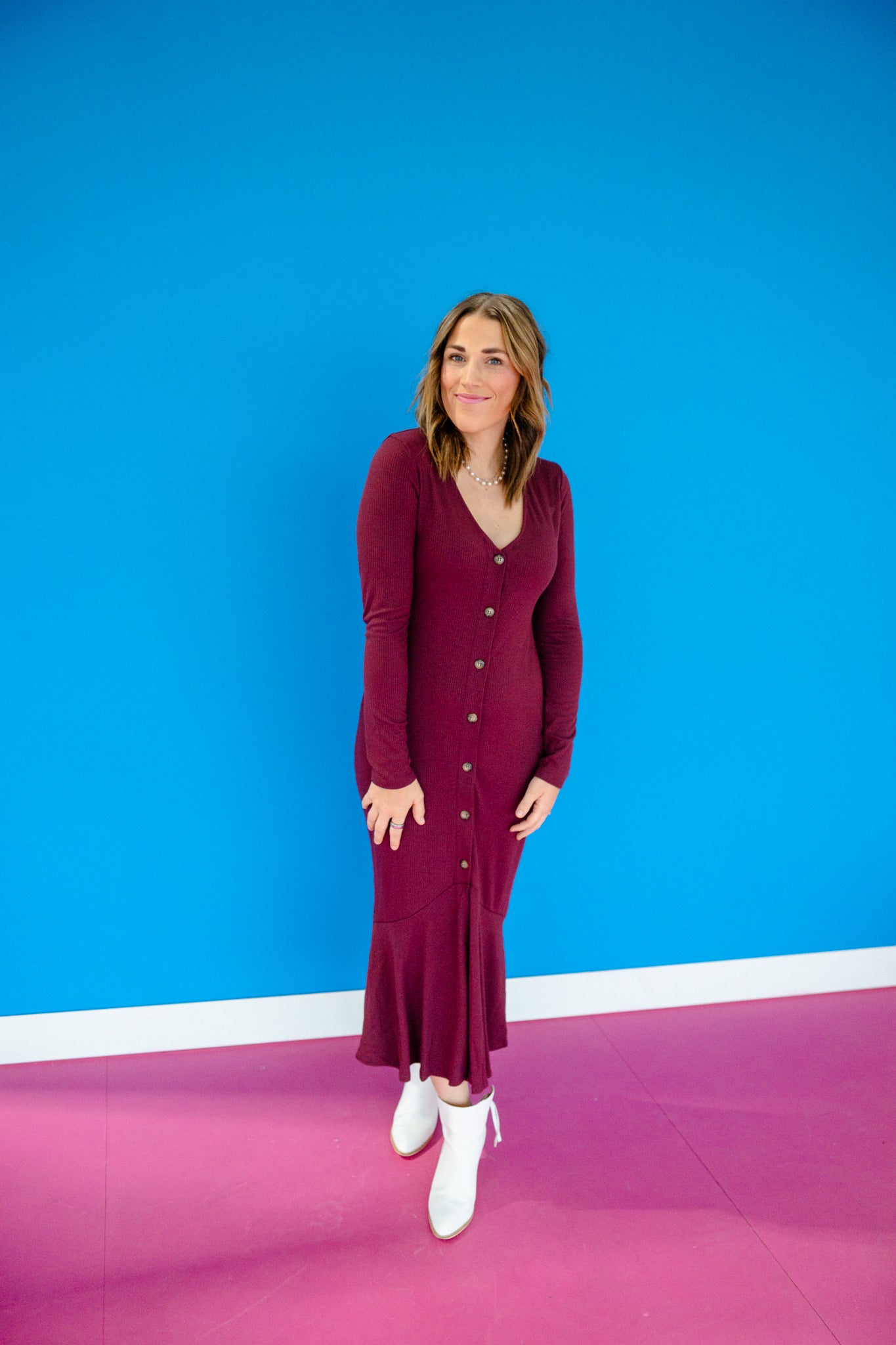 Jaylen Mermaid Maxi Dress and Duster - Dark Plum