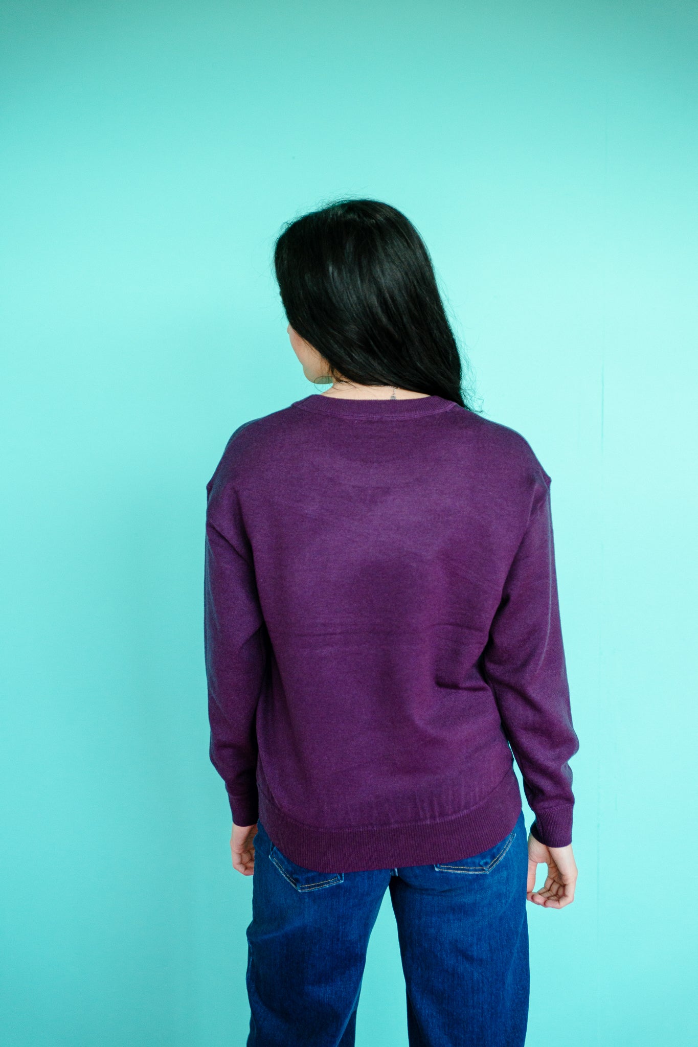 Ophelia Crewneck Sweater - Damson