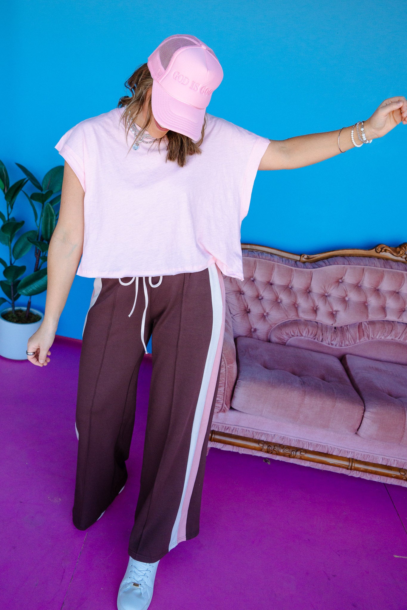 Anna Open Back Slub Tee