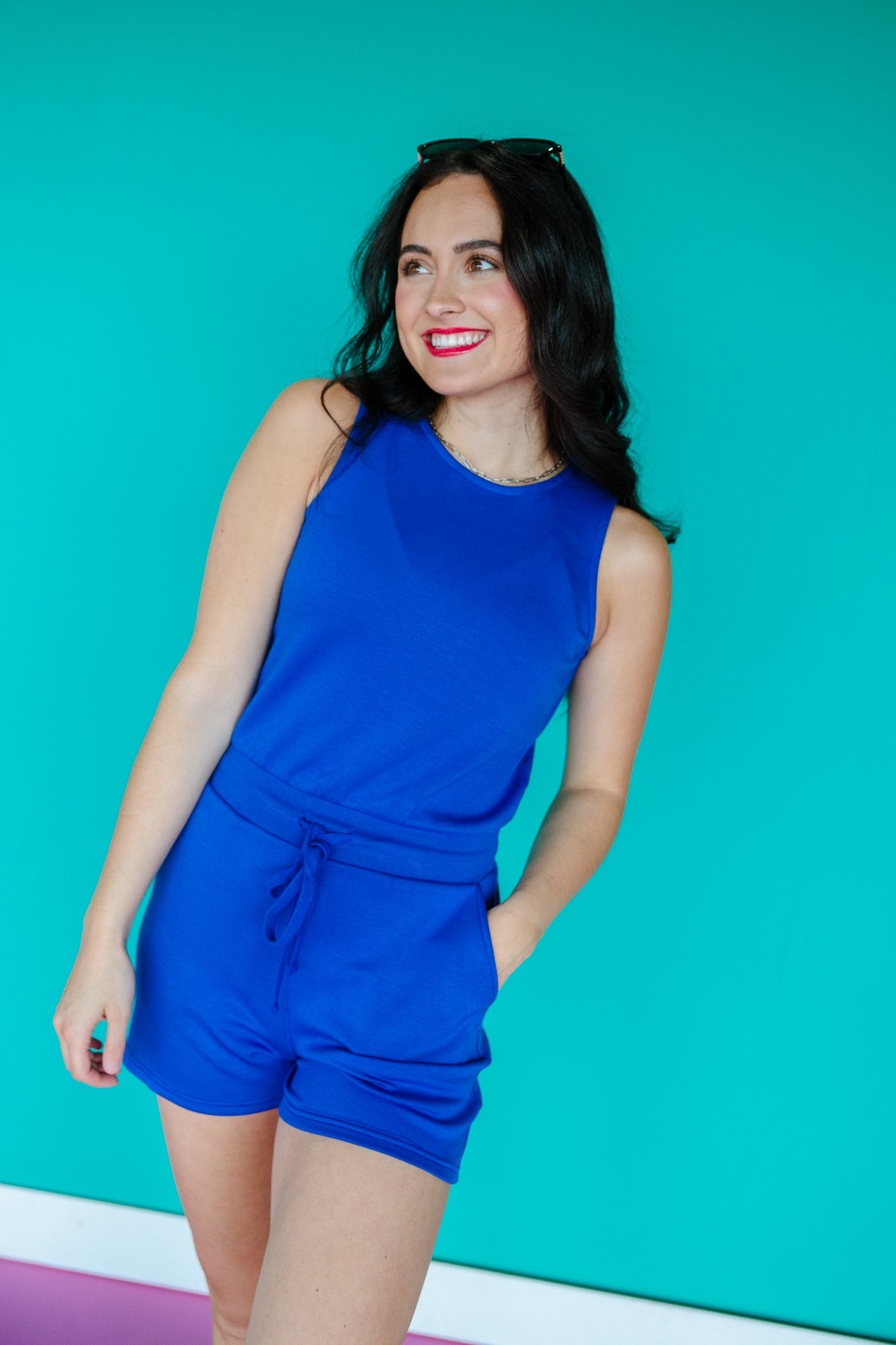 Capri Sleeveless Romper