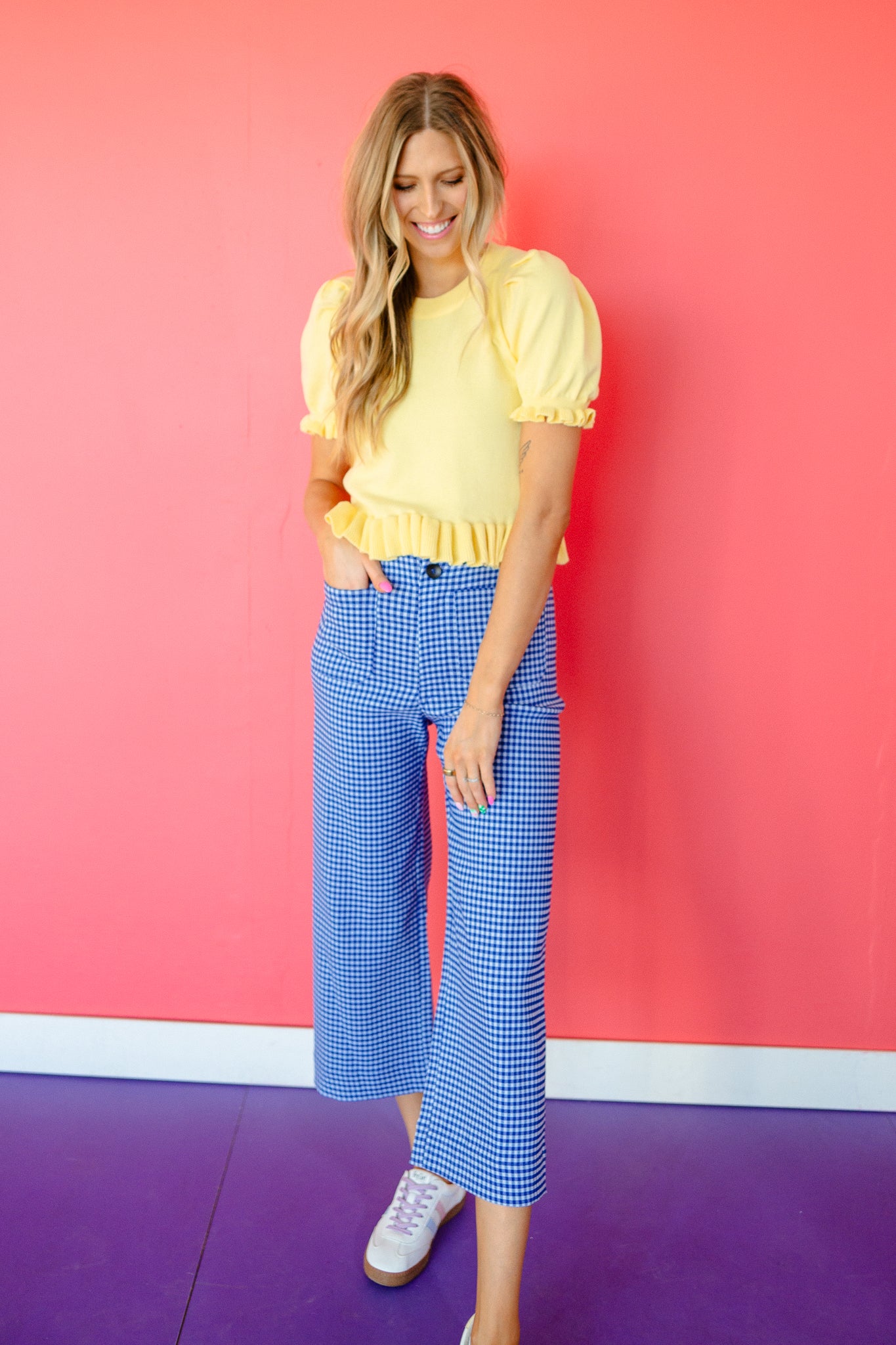 Mandy Short Sleeve Ruffle Sweater