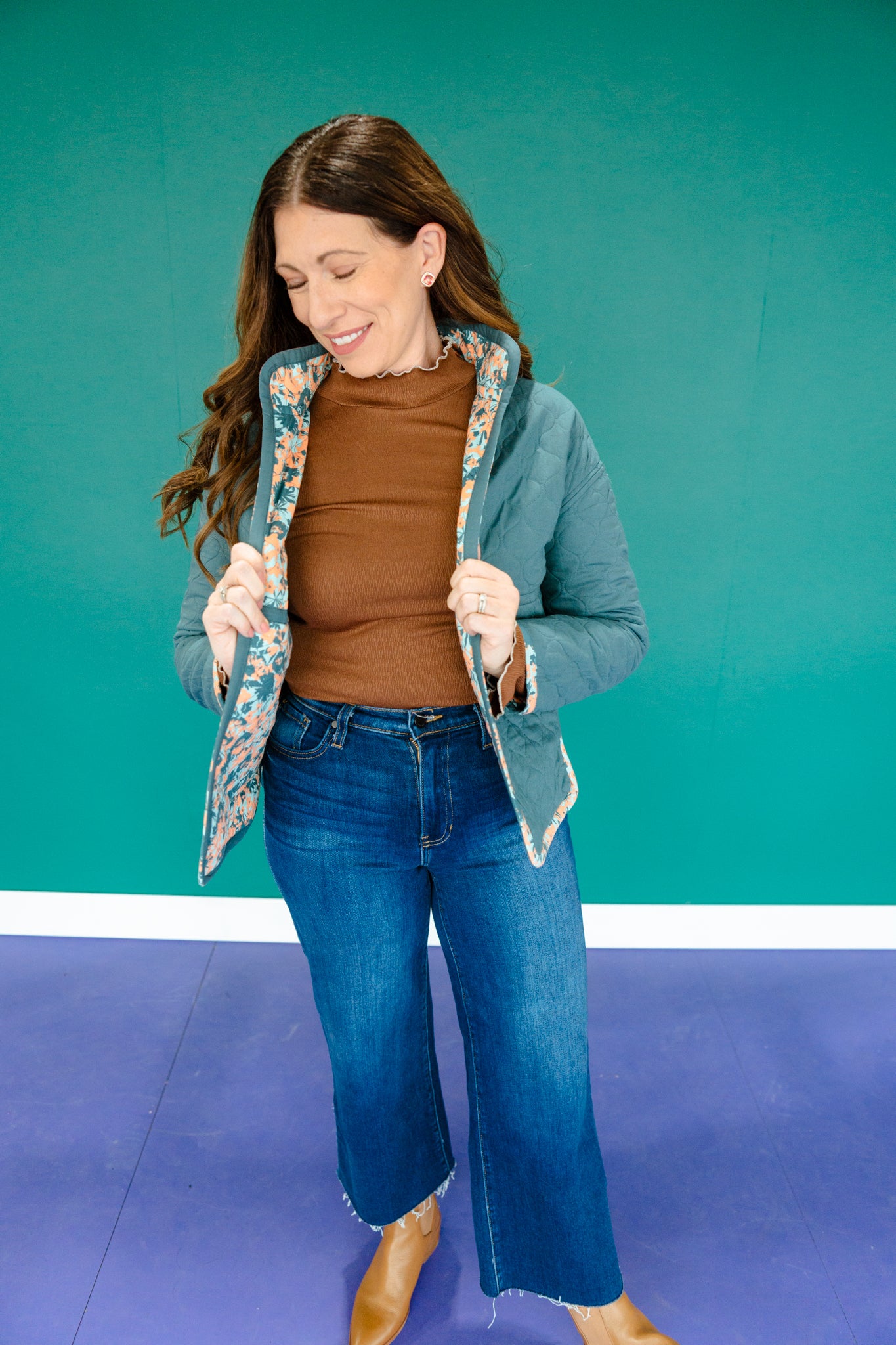 [Ellevate Basics] Clare Reversible Quilted Jacket