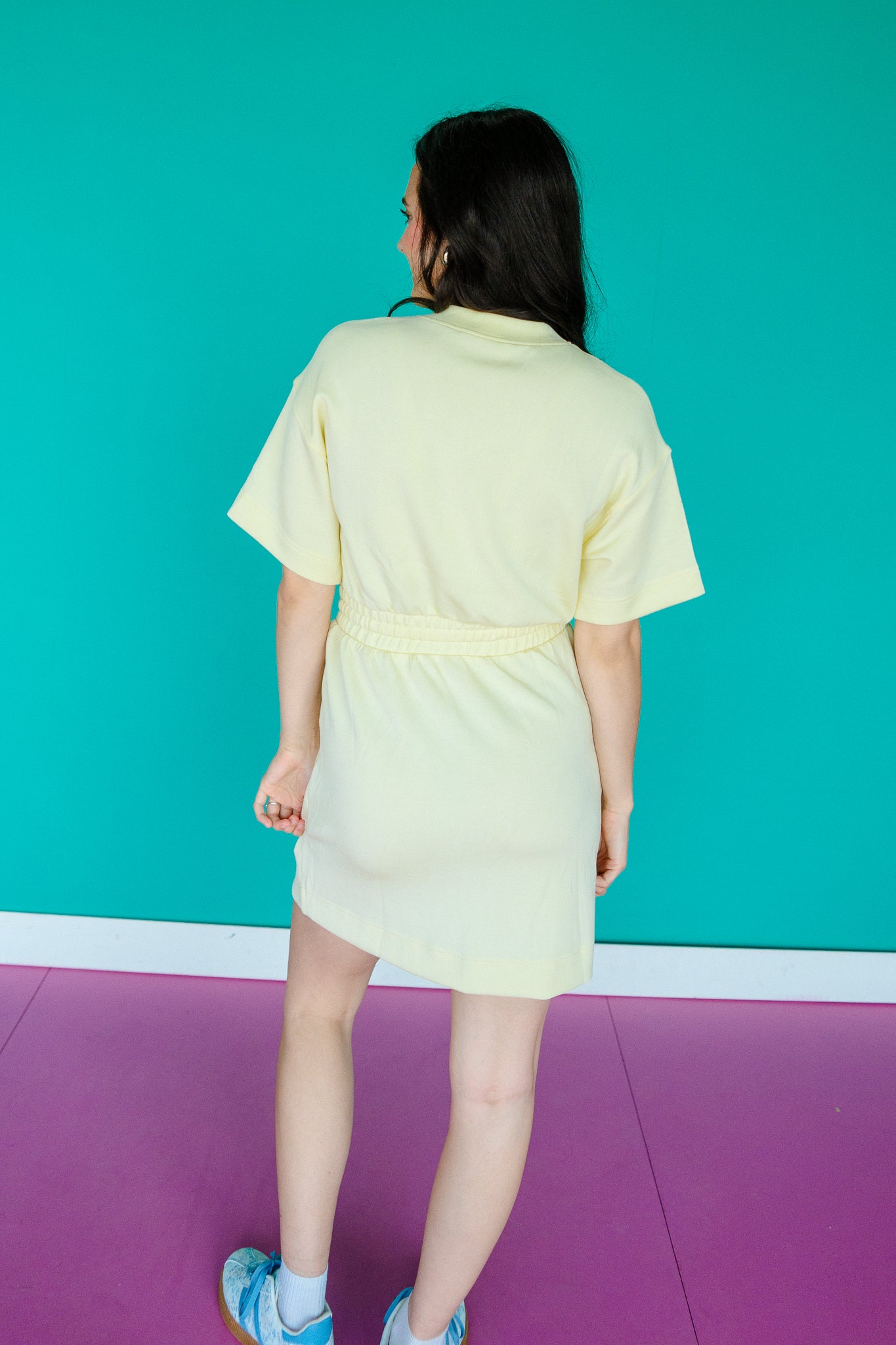 Quinn Athletic Mini Dress - Cool Yellow
