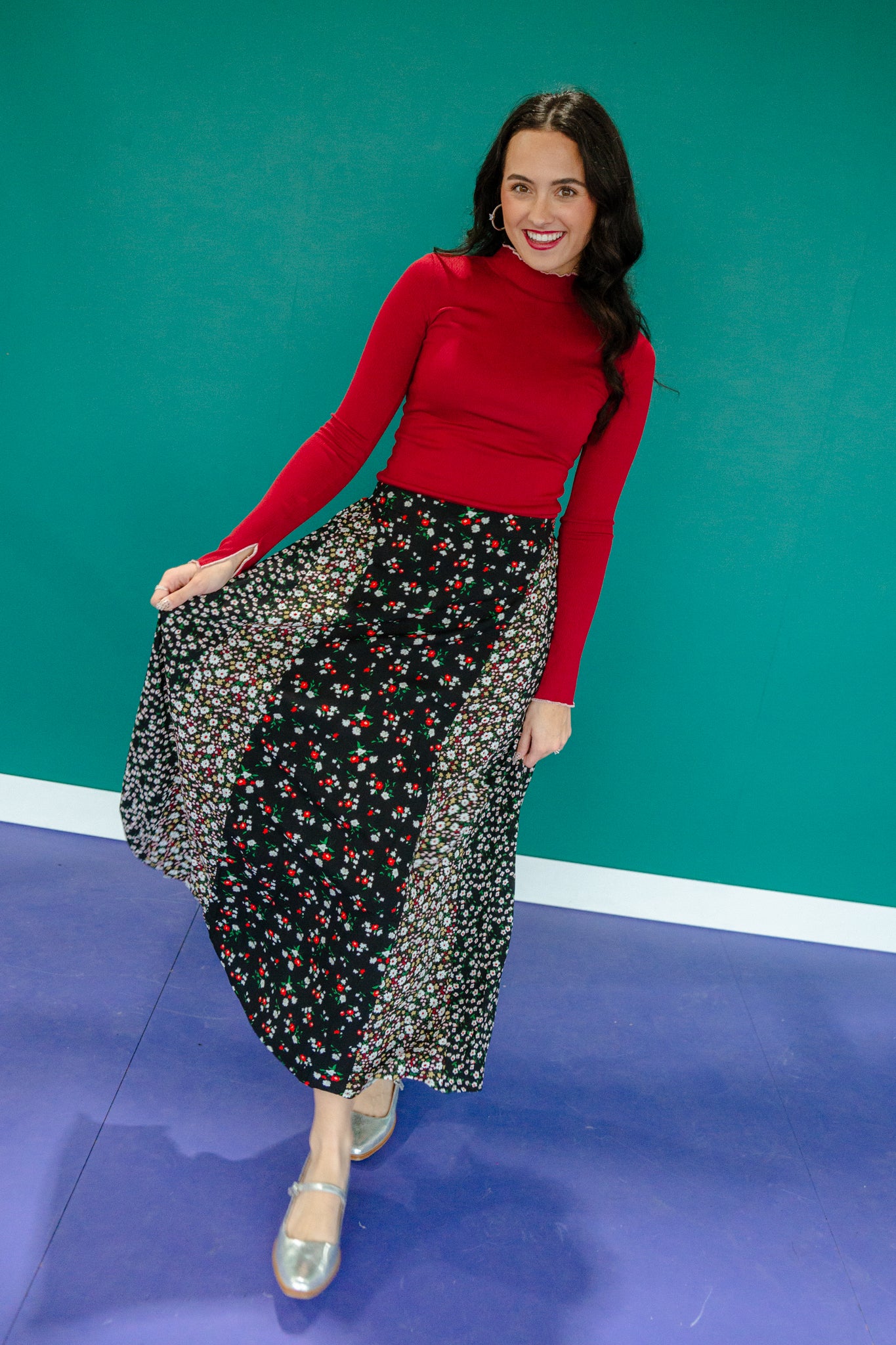 Lanette Floral Skirt