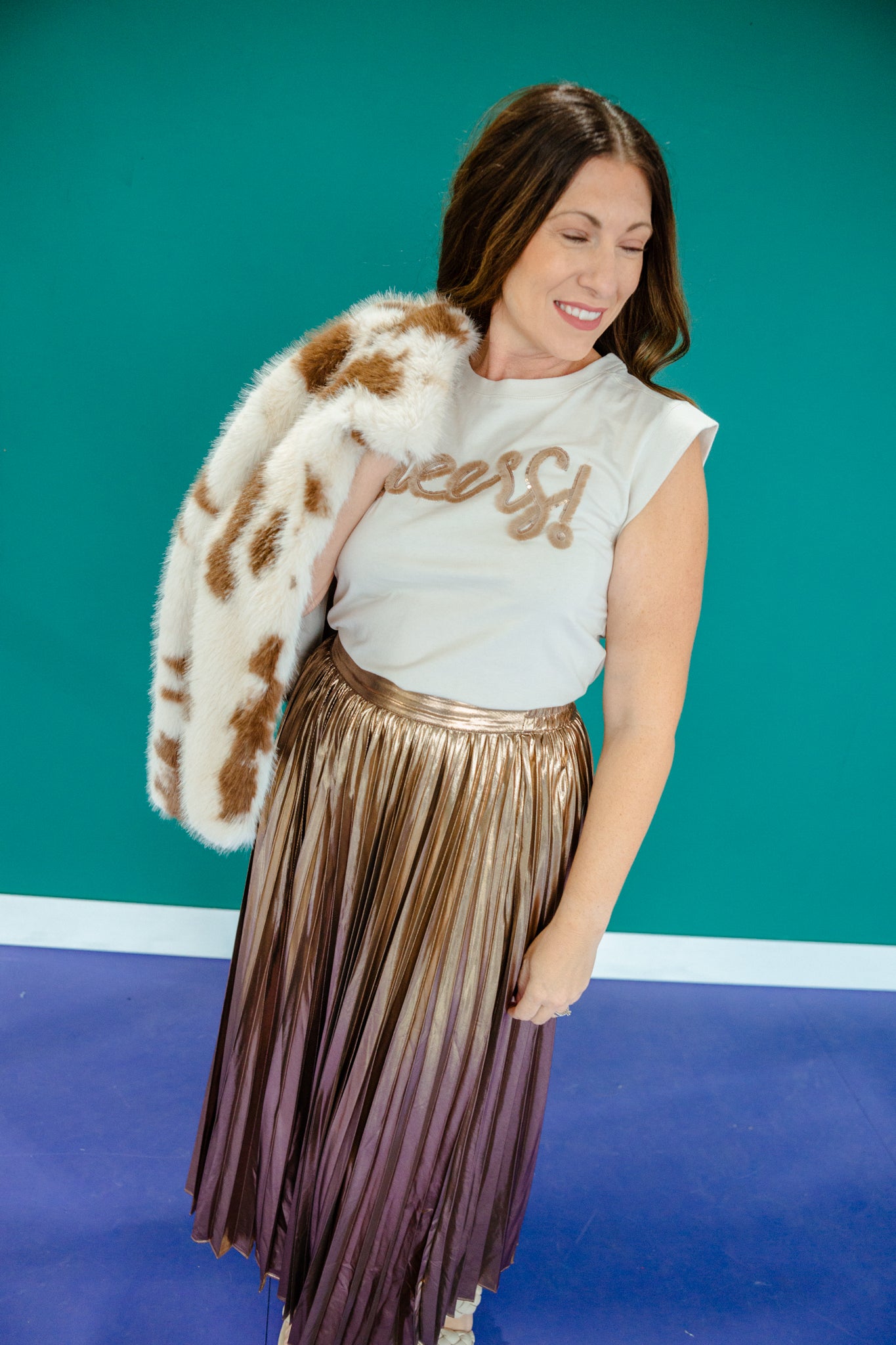 Cheers Sleeveless Top - Oatmeal