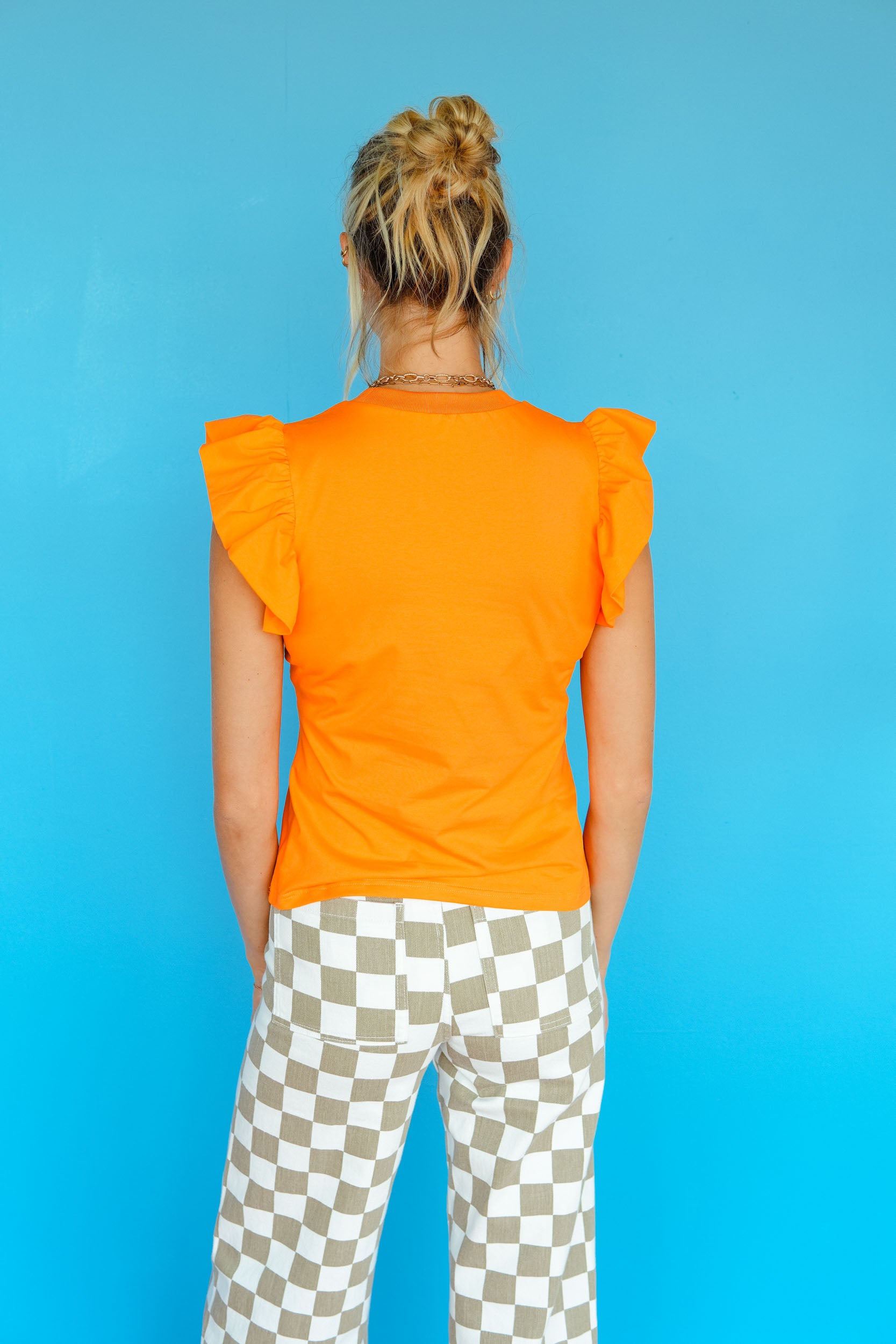 Saylor Flutter Sleeve Top