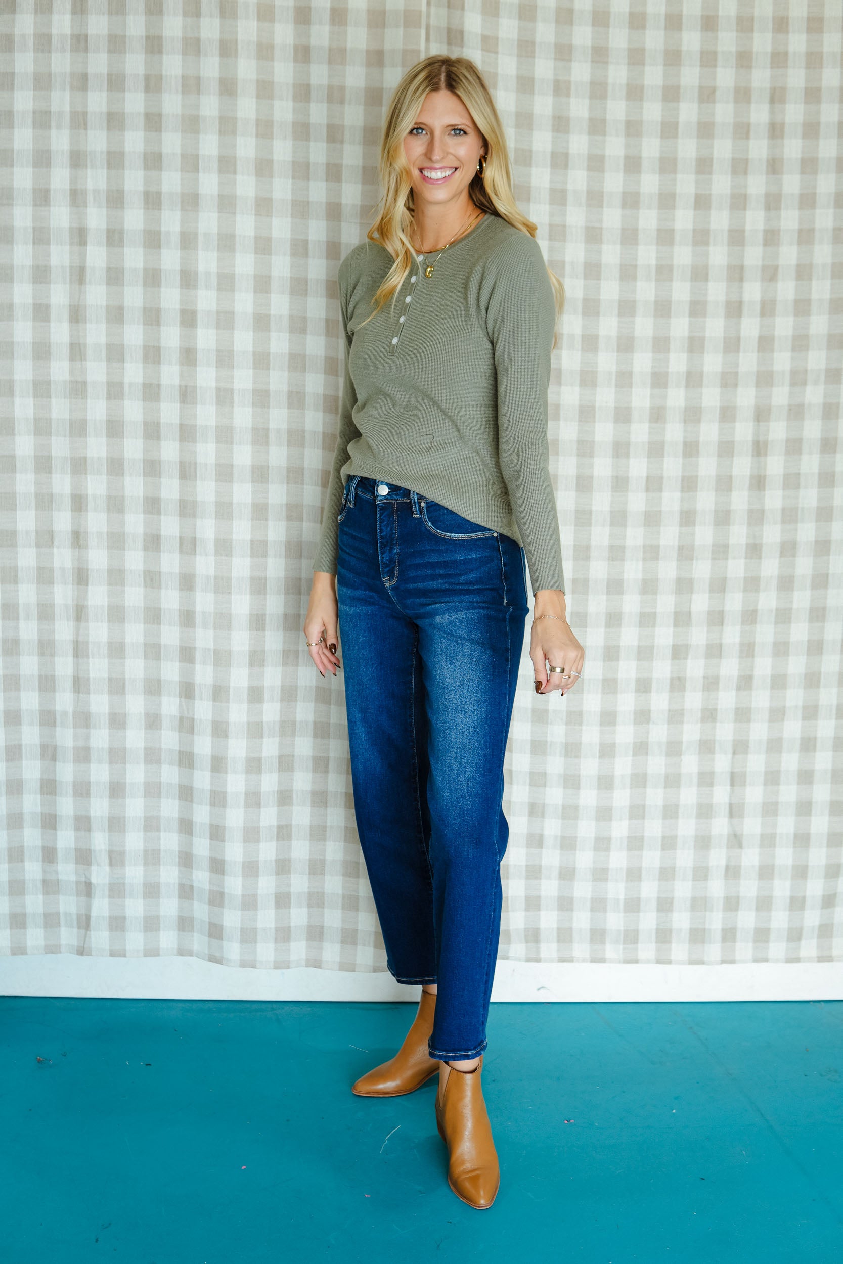 First Things First Henley - Olive