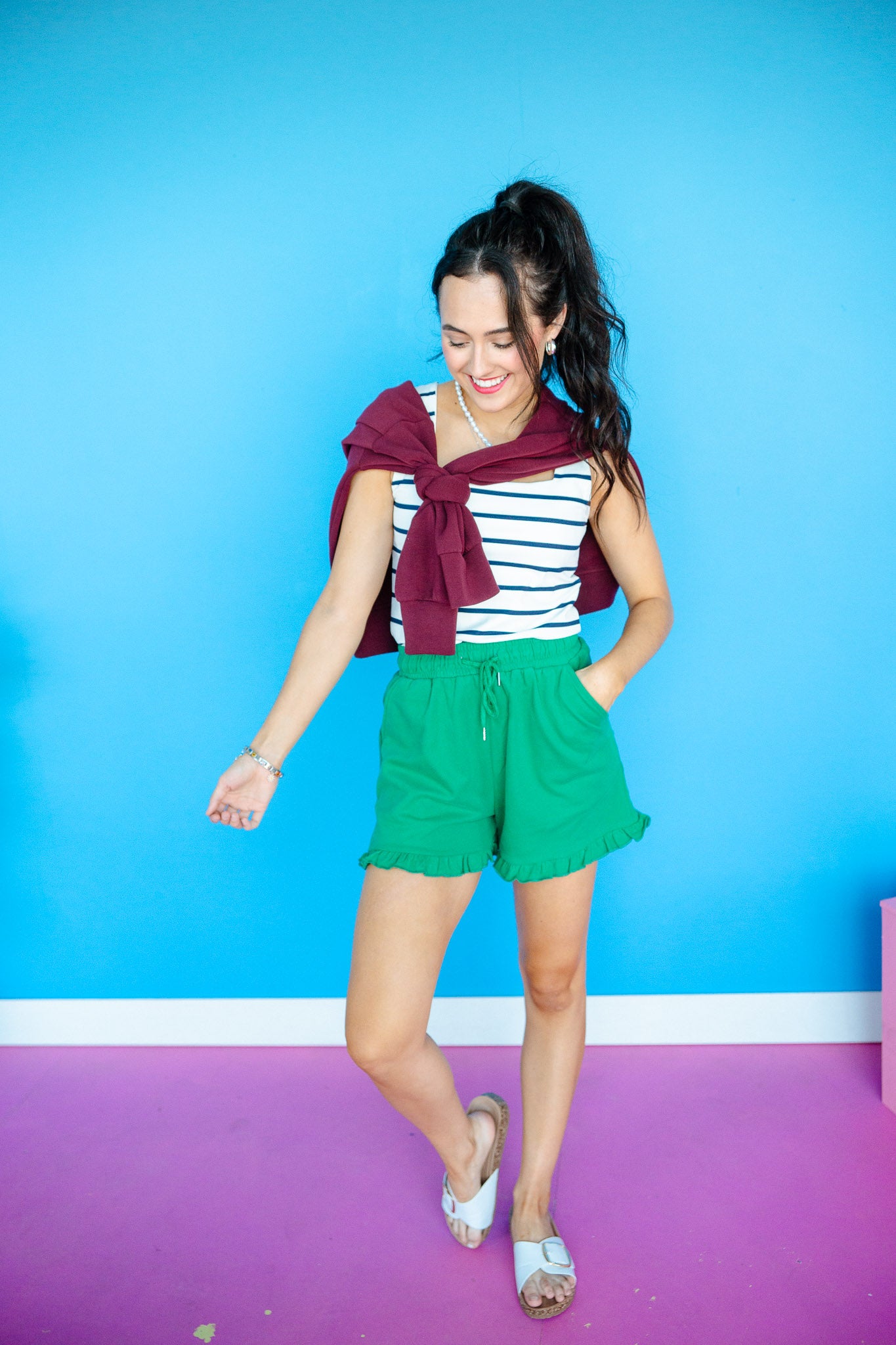 Matilda Ruffle Hem Shorts