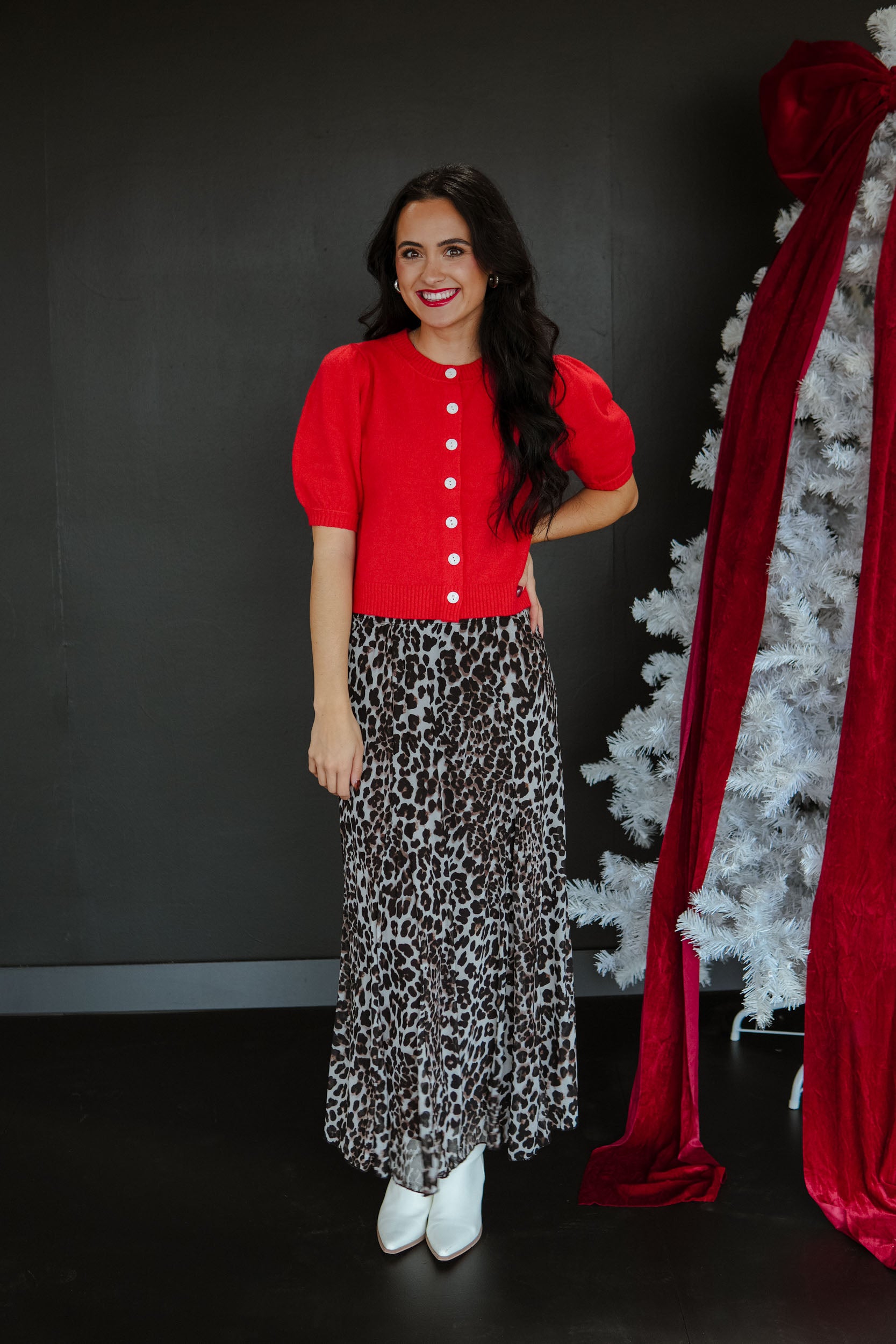 Sweet Like Candy Cardigan - True Red