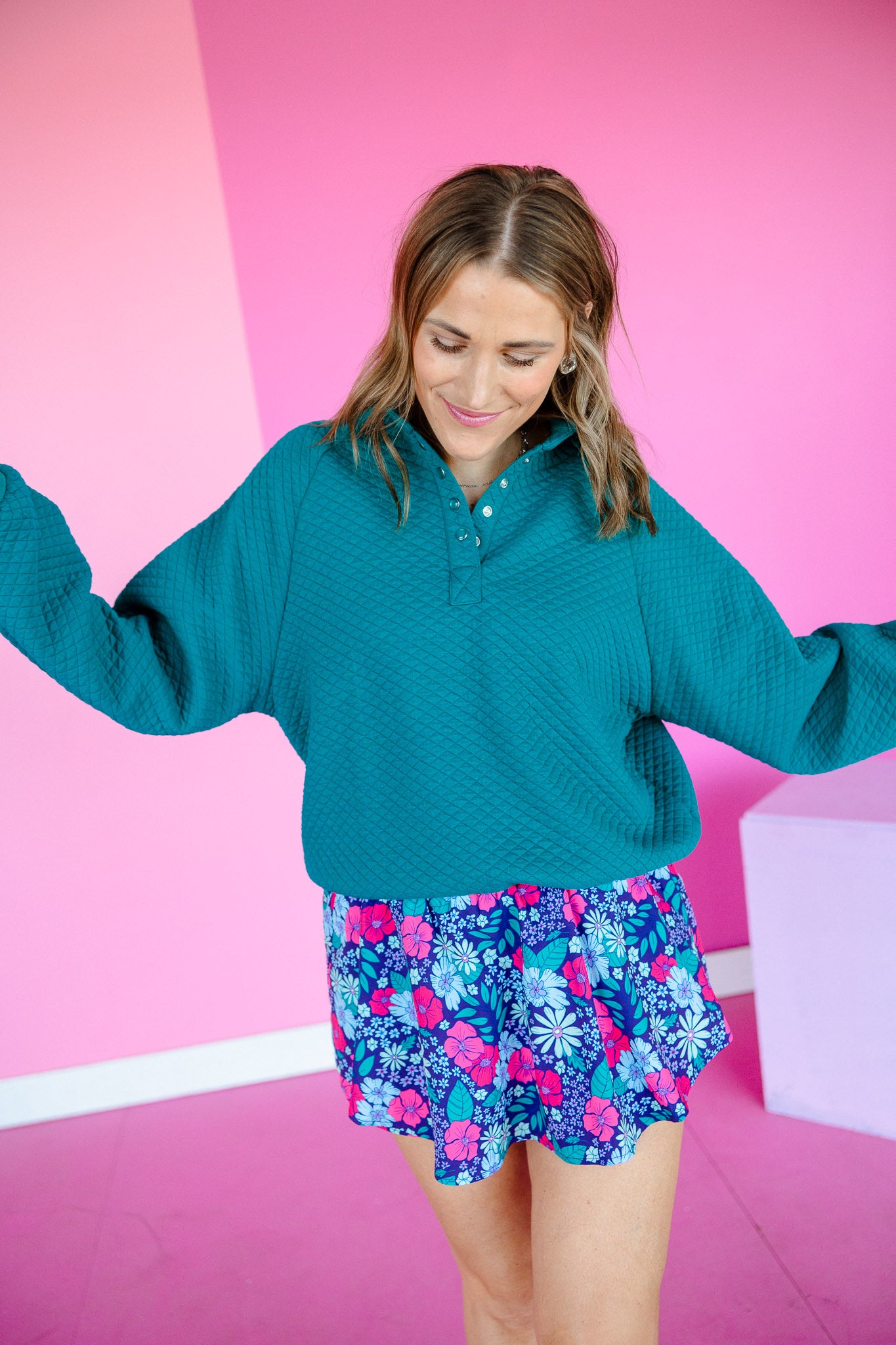 [Ellevate Basics] Monica Balloon Sleeve Pullover